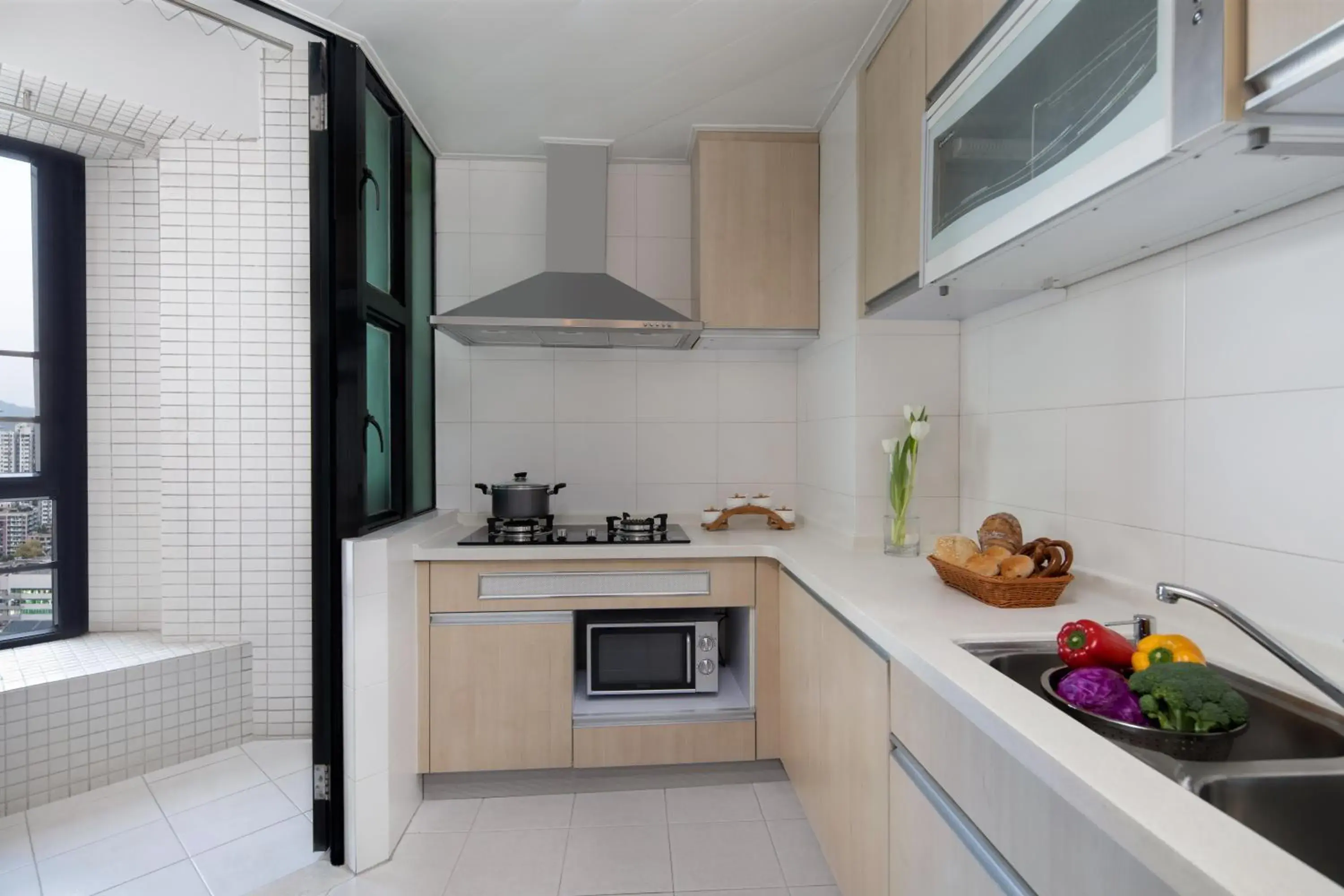 Kitchen or kitchenette in Springdale Serviced Residence Guangzhou