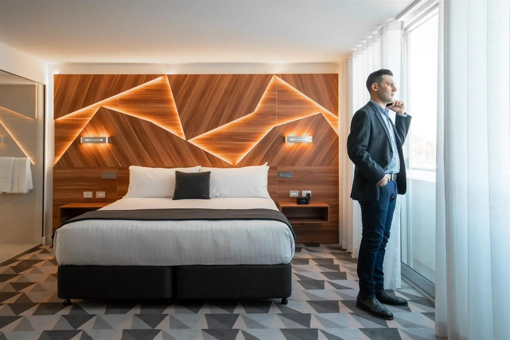 Bedroom, Bed in The Gem Hotel Bedroom, Bed in The Gem Hotel