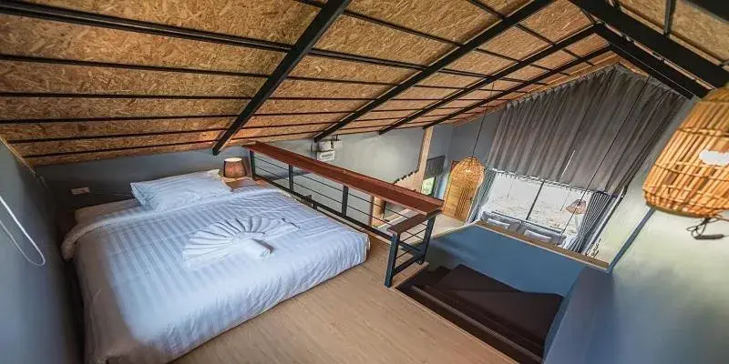 Bed in The Tree Riverside Resort Kaeng Krachan Bed in The Tree Riverside Resort Kaeng Krachan