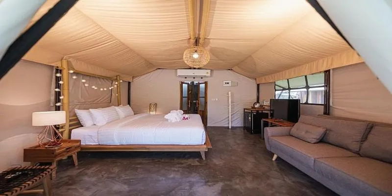 Bed in The Tree Riverside Resort Kaeng Krachan