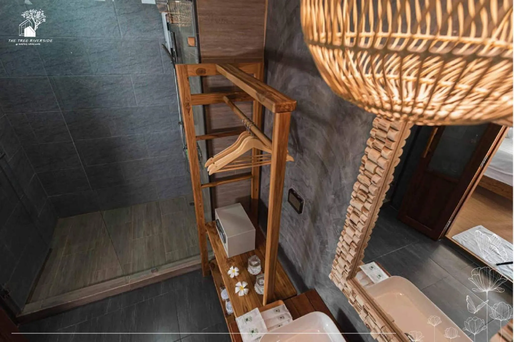 Bathroom, Bed in The Tree Riverside Resort Kaeng Krachan