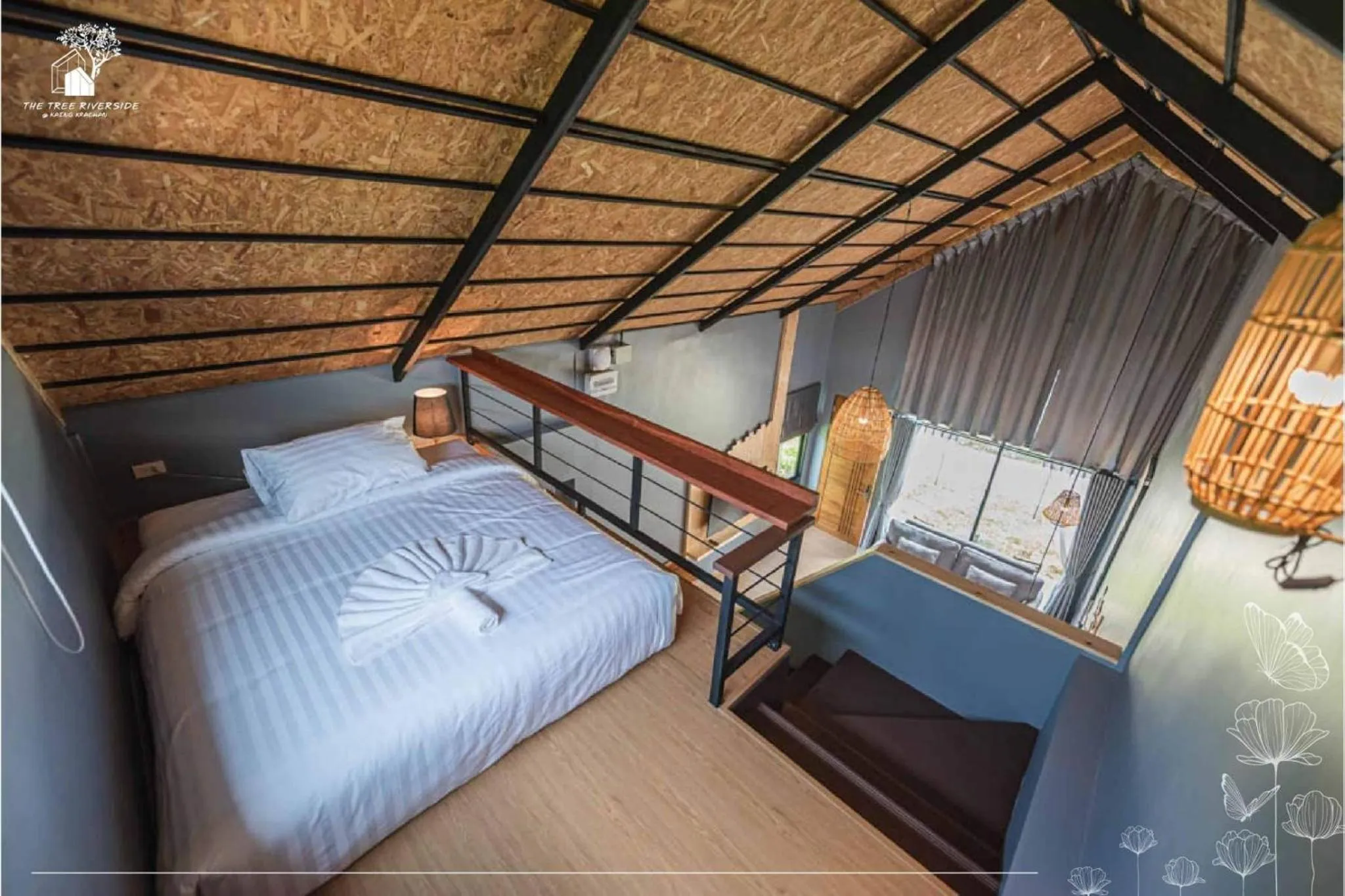 Bed in The Tree Riverside Resort Kaeng Krachan