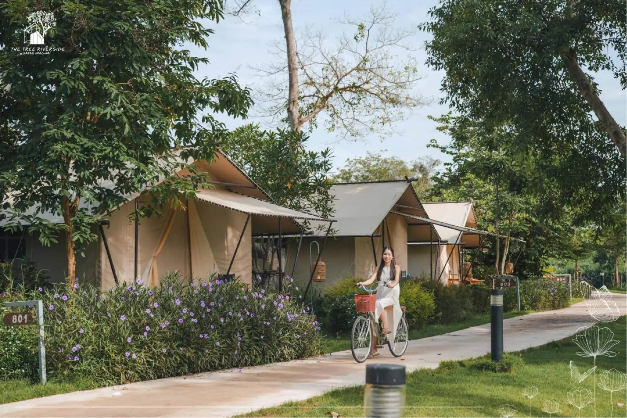 Tent Double Bed (2 Adults + 1 Child) in The Tree Riverside Resort Kaeng Krachan Tent Double Bed (2 Adults + 1 Child) in The Tree Riverside Resort Kaeng Krachan