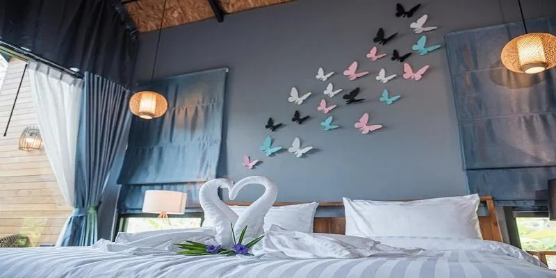 Bed in The Tree Riverside Resort Kaeng Krachan