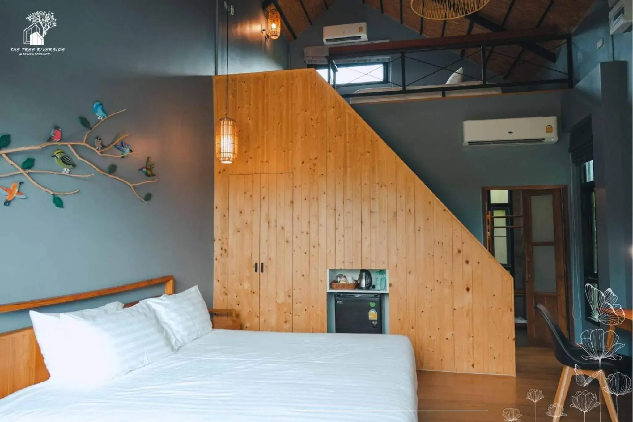 Bed in The Tree Riverside Resort Kaeng Krachan Bed in The Tree Riverside Resort Kaeng Krachan