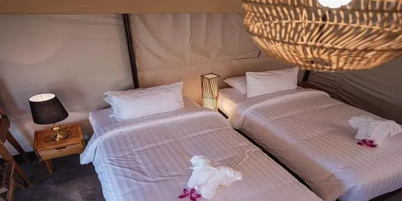 Tent Double Bed (2 Adults + 1 Child) in The Tree Riverside Resort Kaeng Krachan Tent Double Bed (2 Adults + 1 Child) in The Tree Riverside Resort Kaeng Krachan