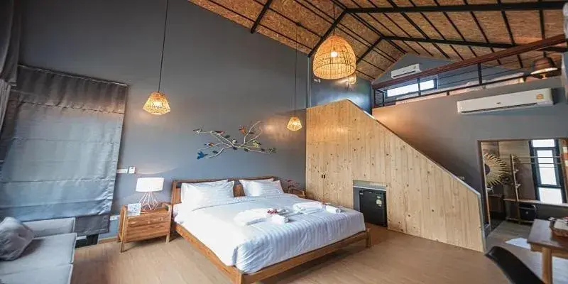 Bed in The Tree Riverside Resort Kaeng Krachan Bed in The Tree Riverside Resort Kaeng Krachan