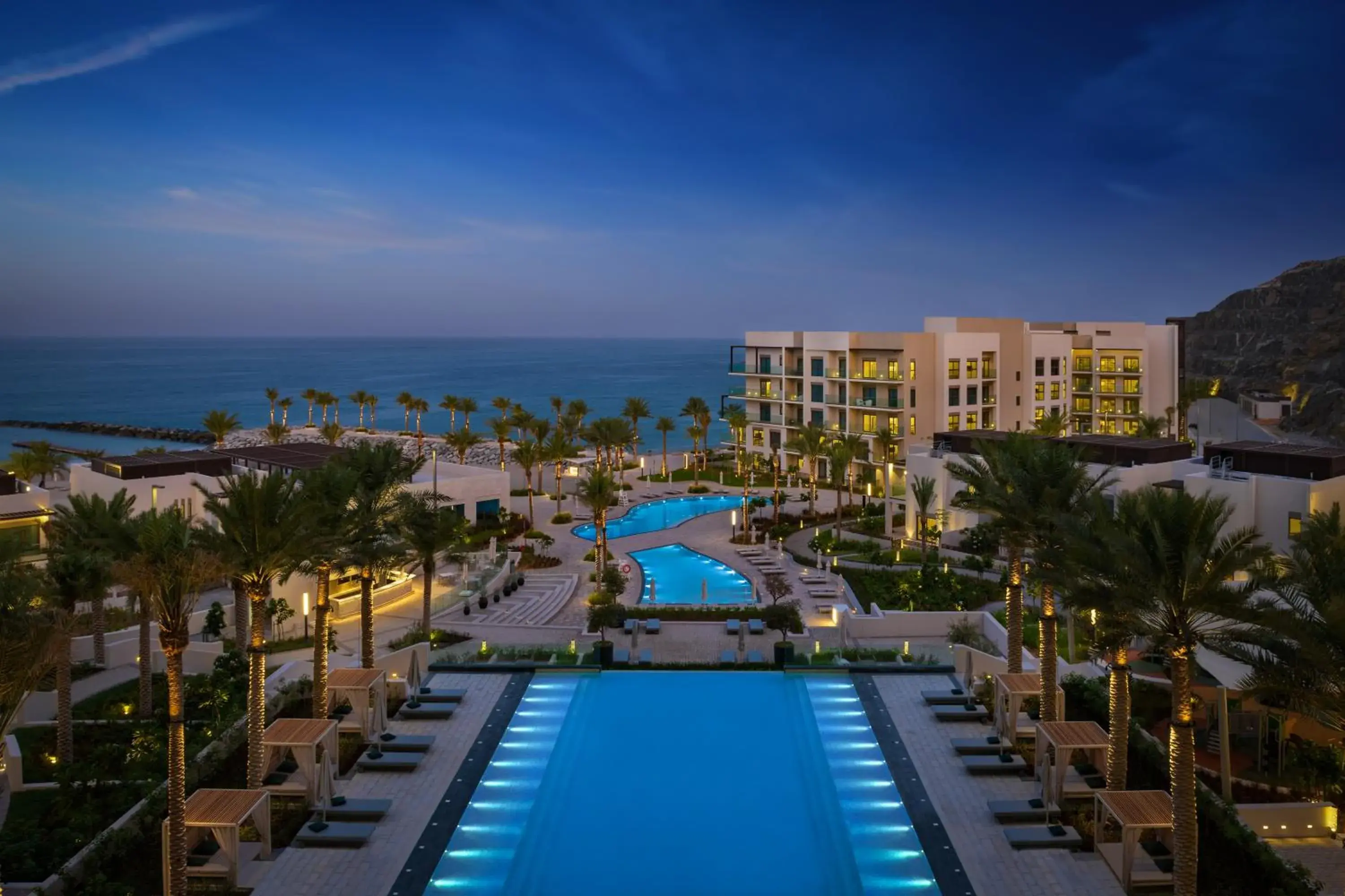 Pool view in Address Beach Resort Fujairah Pool view in Address Beach Resort Fujairah