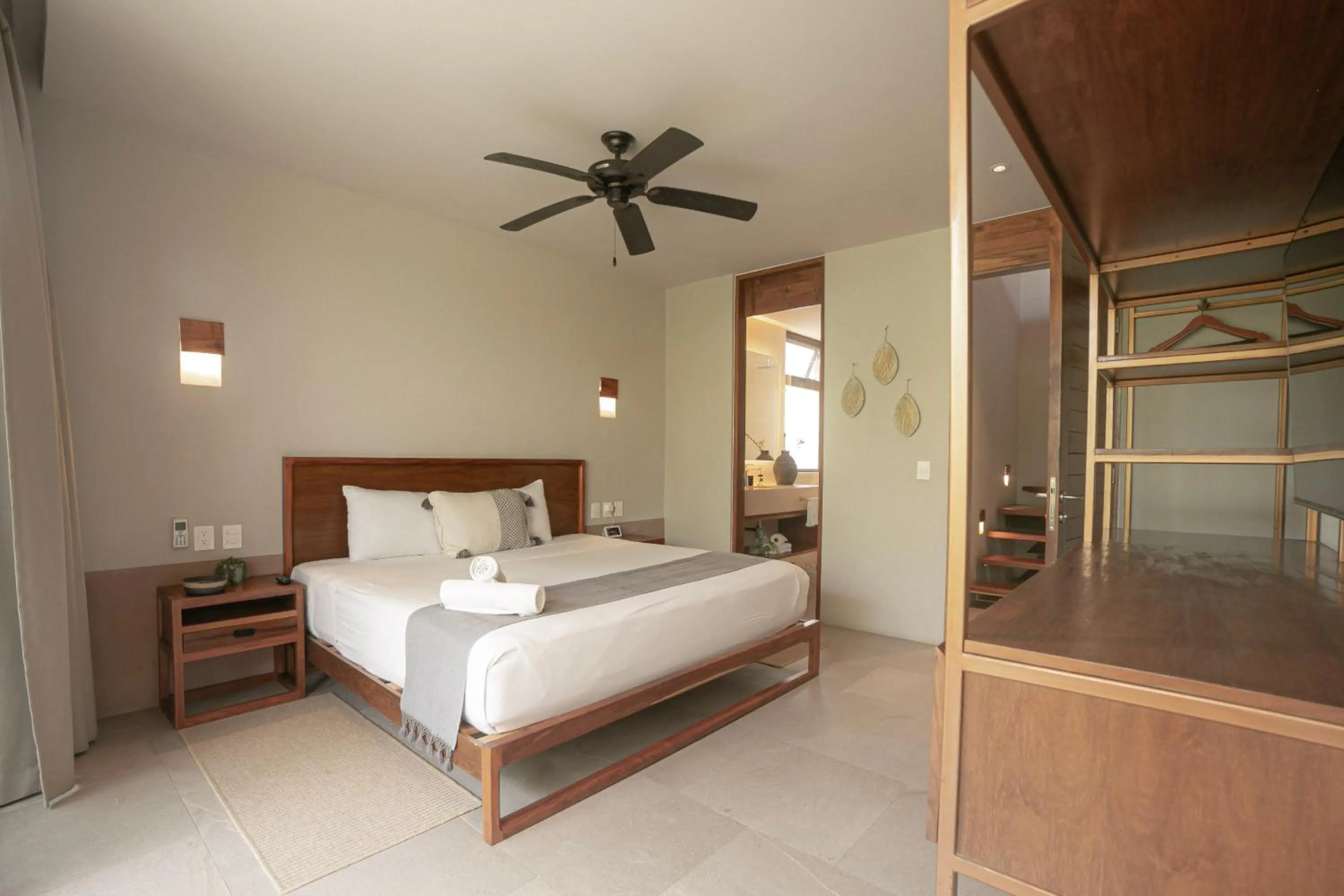 Bed in Zereno Tulum Beach Club Access