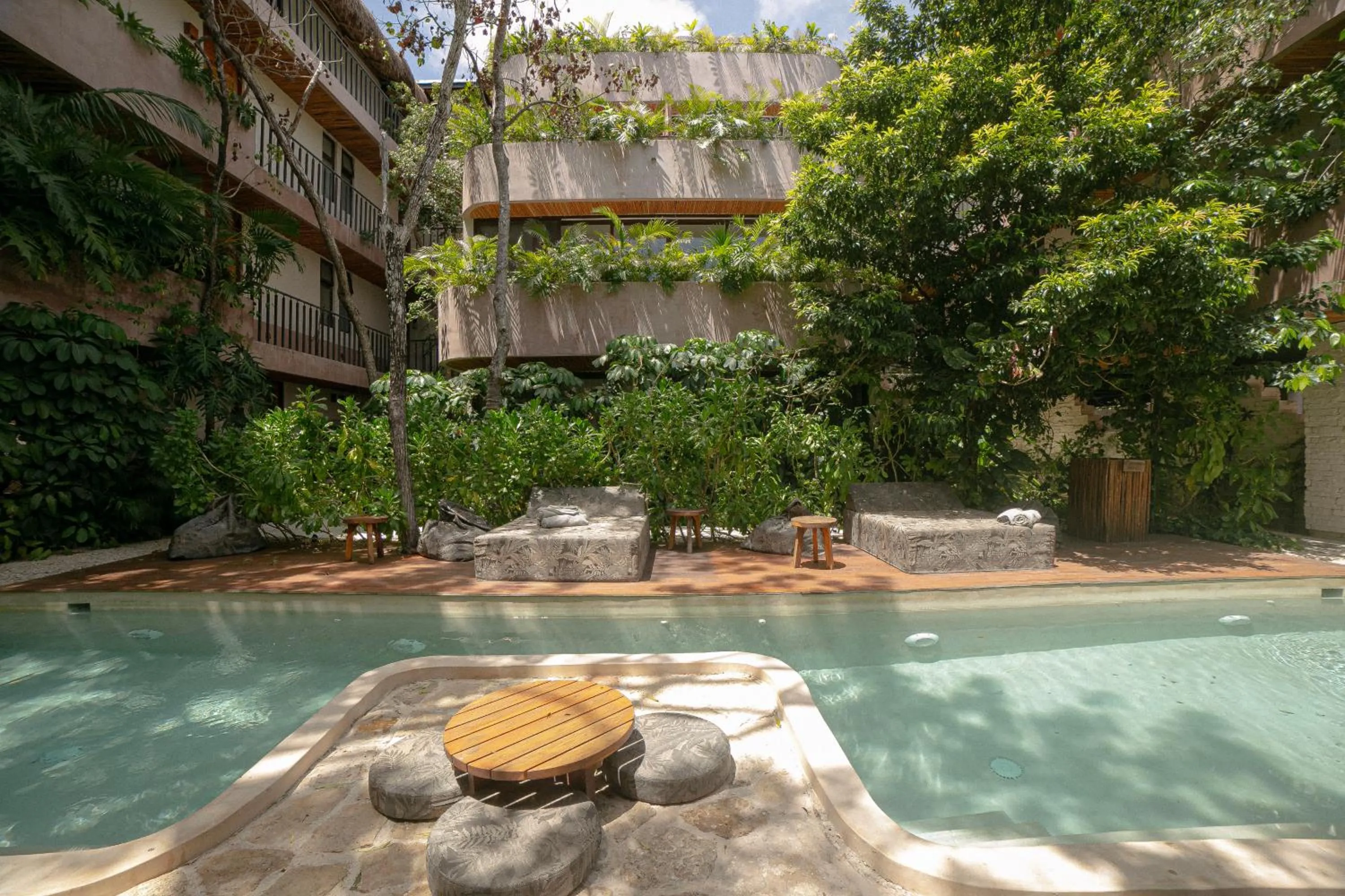 Patio in Zereno Tulum Beach Club Access