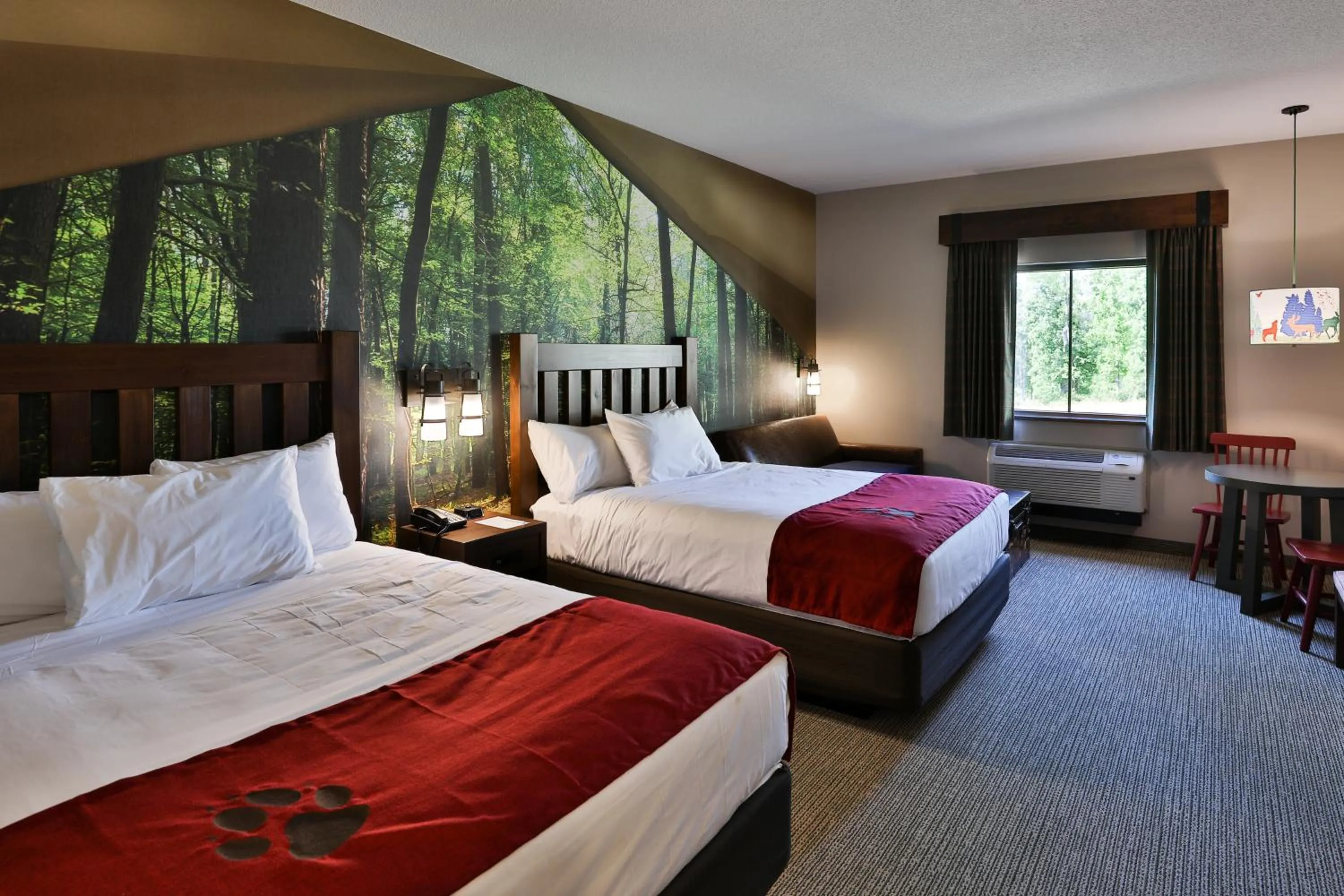 Bed in Great Wolf Lodge Georgia