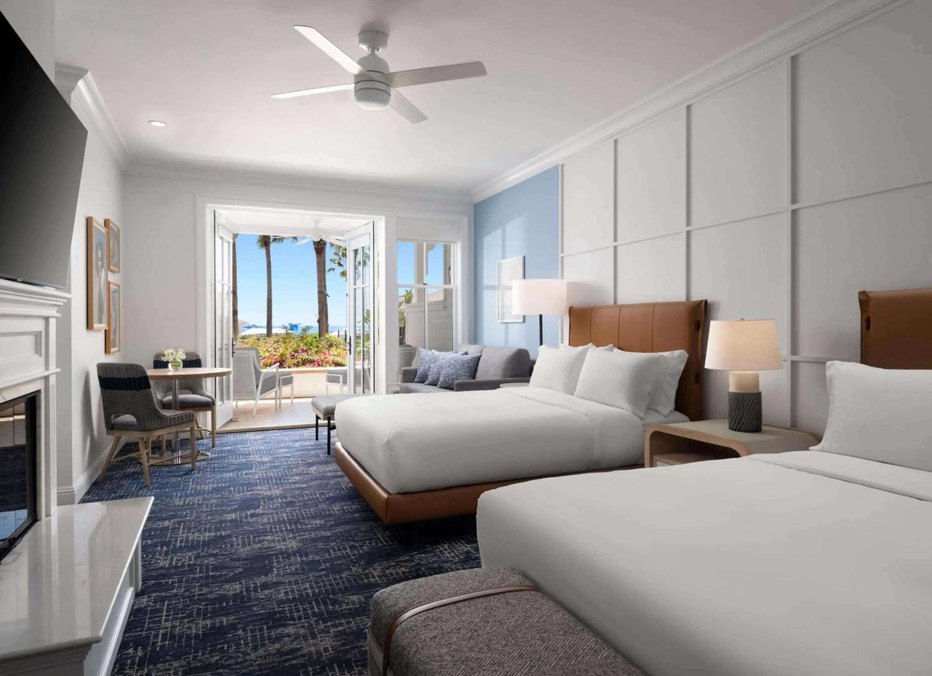 Bed in Beach Village at The Del, LXR Hotels & Resorts Bed in Beach Village at The Del, LXR Hotels & Resorts