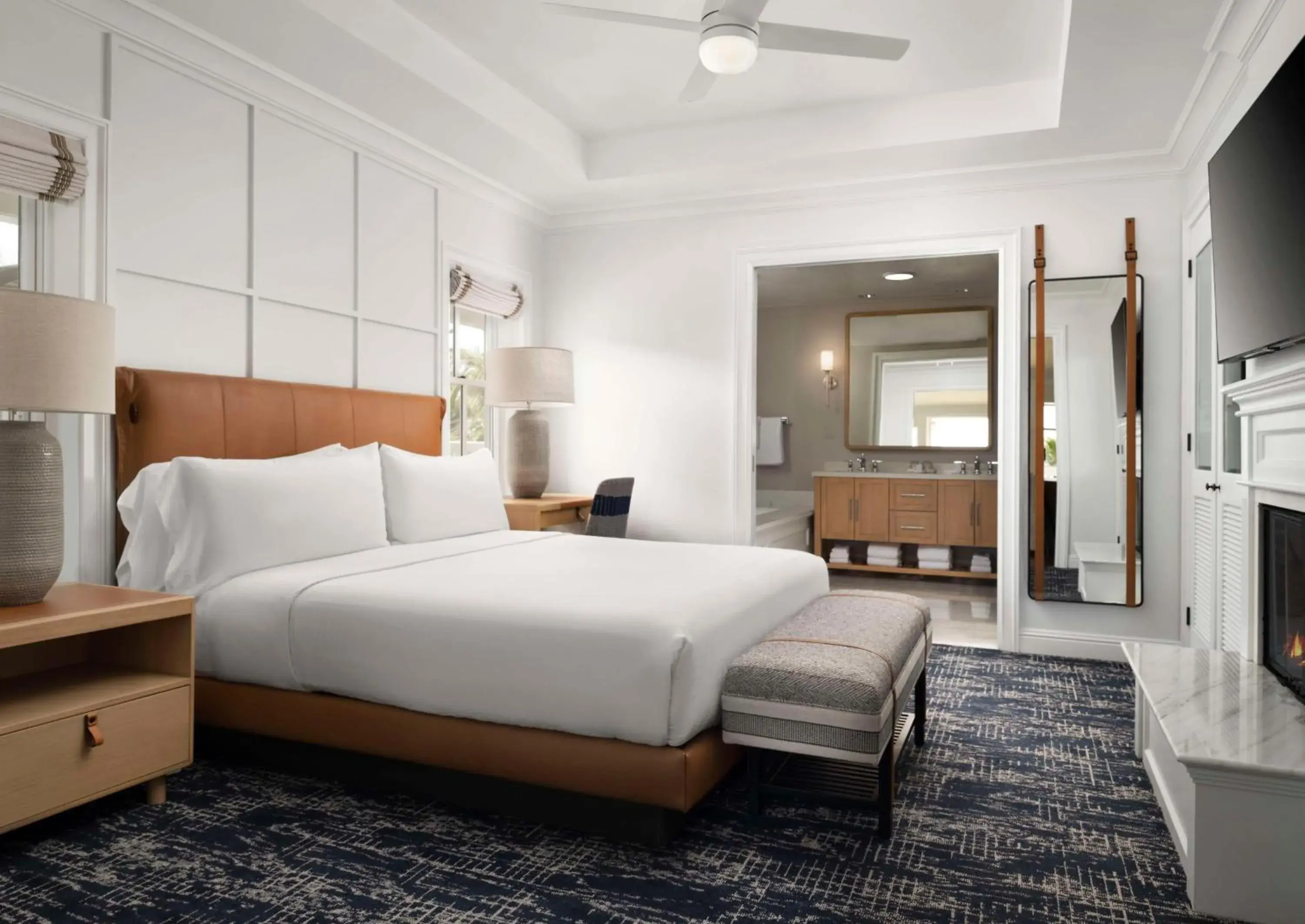 Bed in Beach Village at The Del, LXR Hotels & Resorts Bed in Beach Village at The Del, LXR Hotels & Resorts