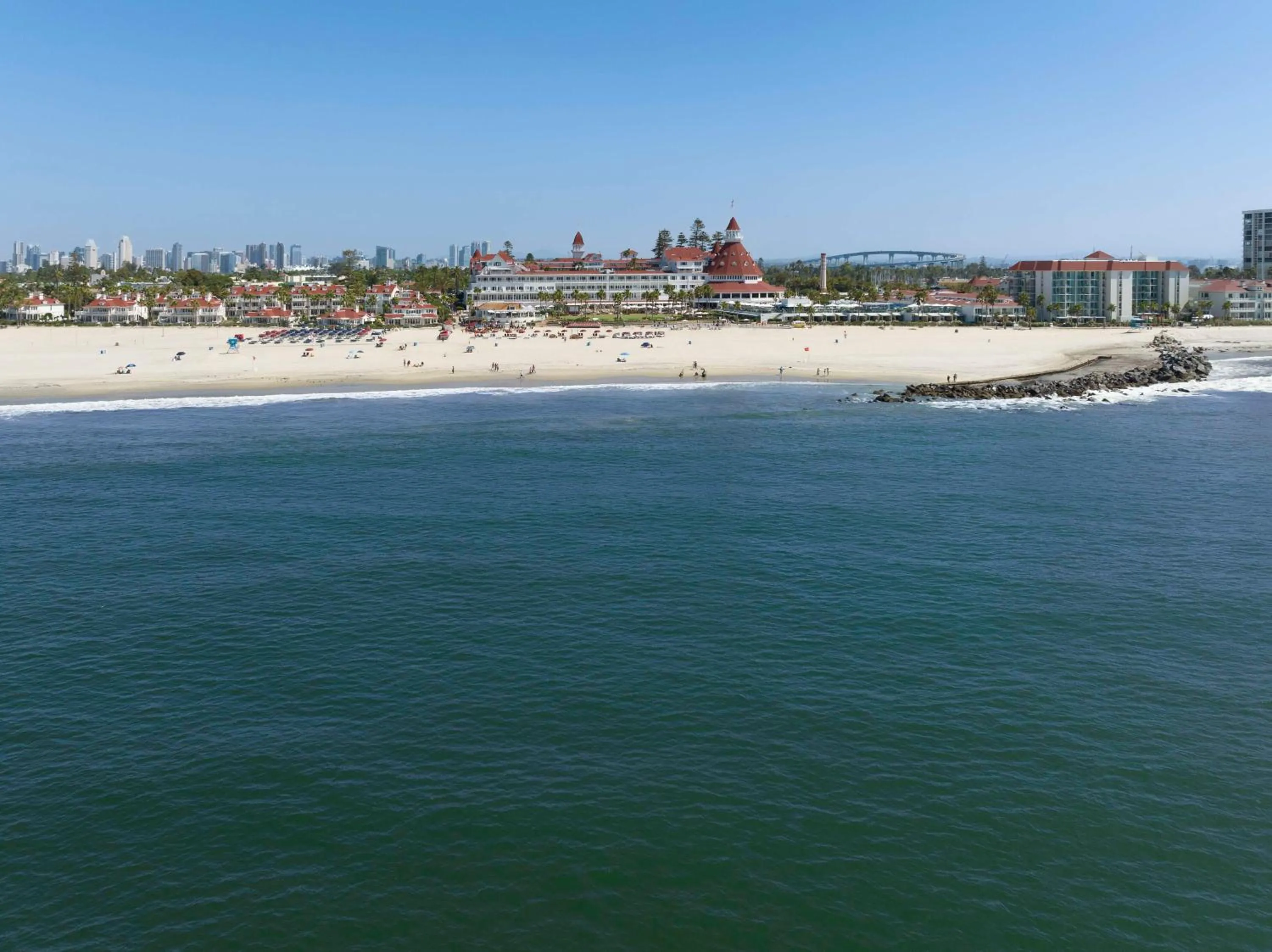 Property building in Beach Village at The Del, LXR Hotels & Resorts