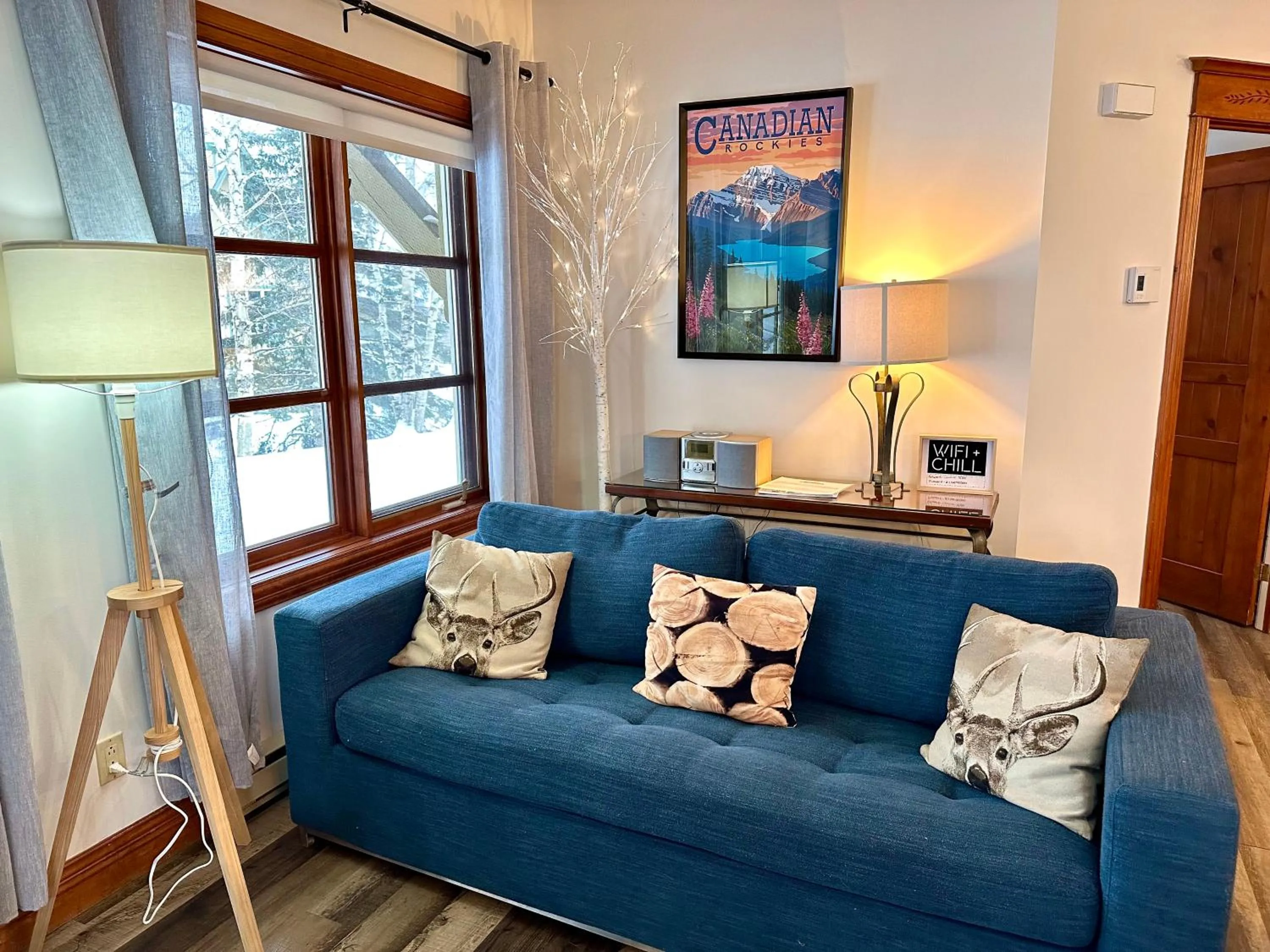 Living room in Le Plateau by Tremblant Vacations