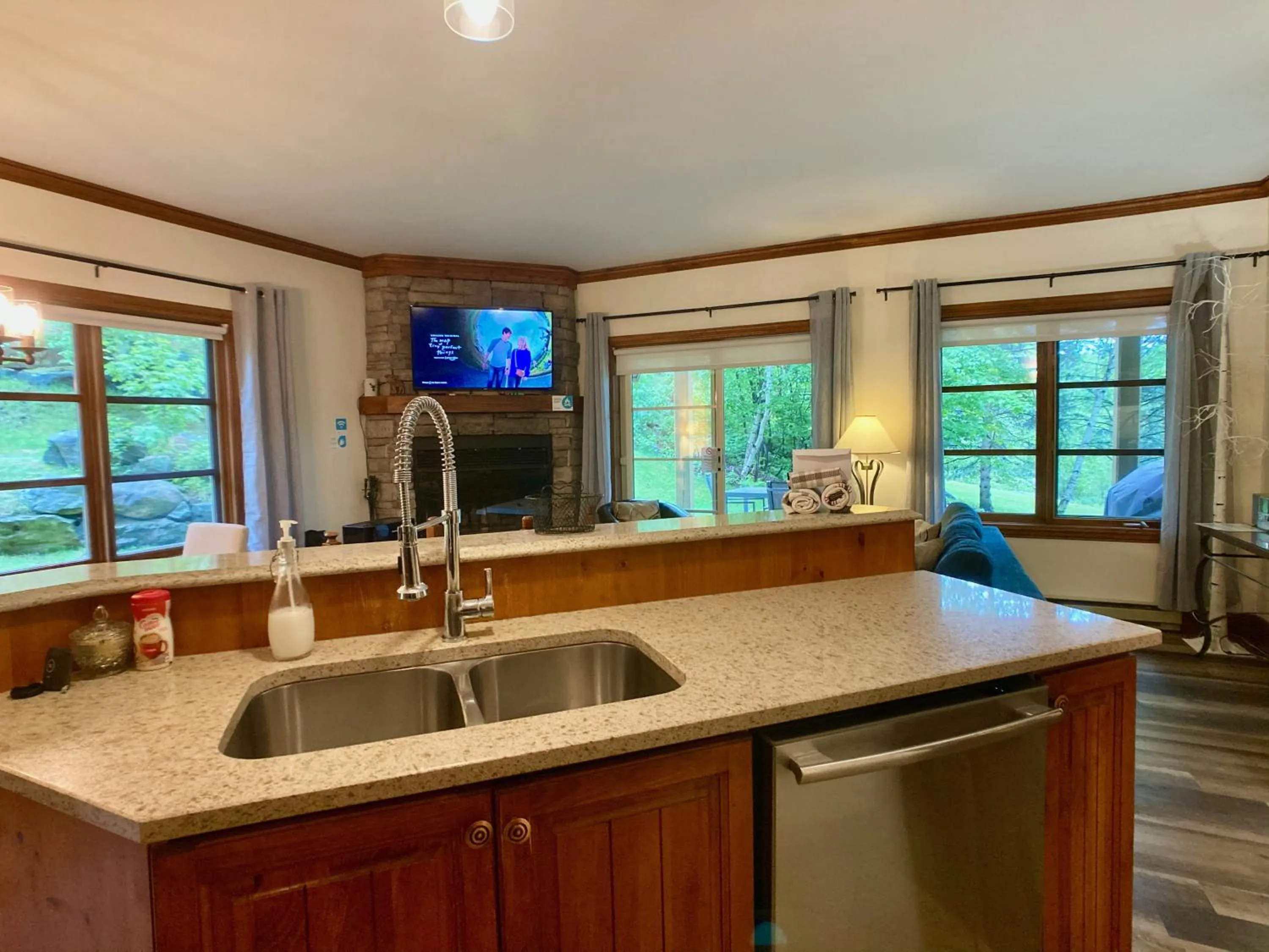 Kitchen or kitchenette in Le Plateau by Tremblant Vacations