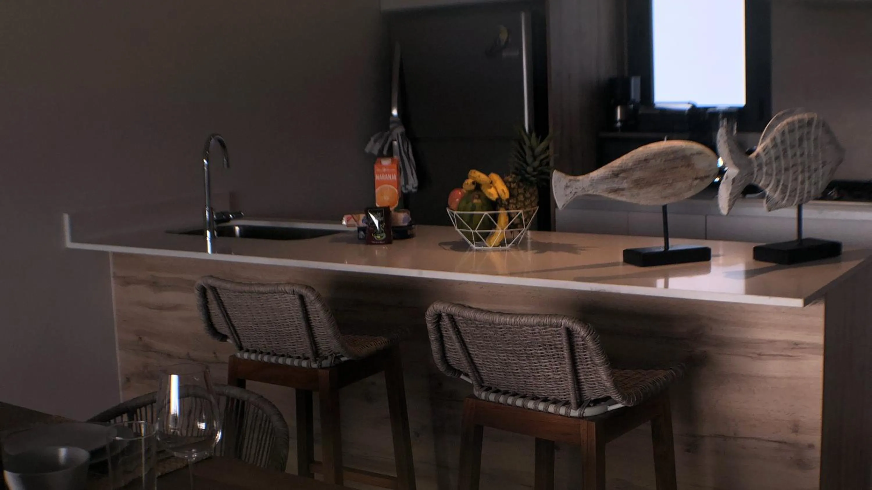 Kitchen or kitchenette in Hermoso Penthouse a solo pasos de la Playa