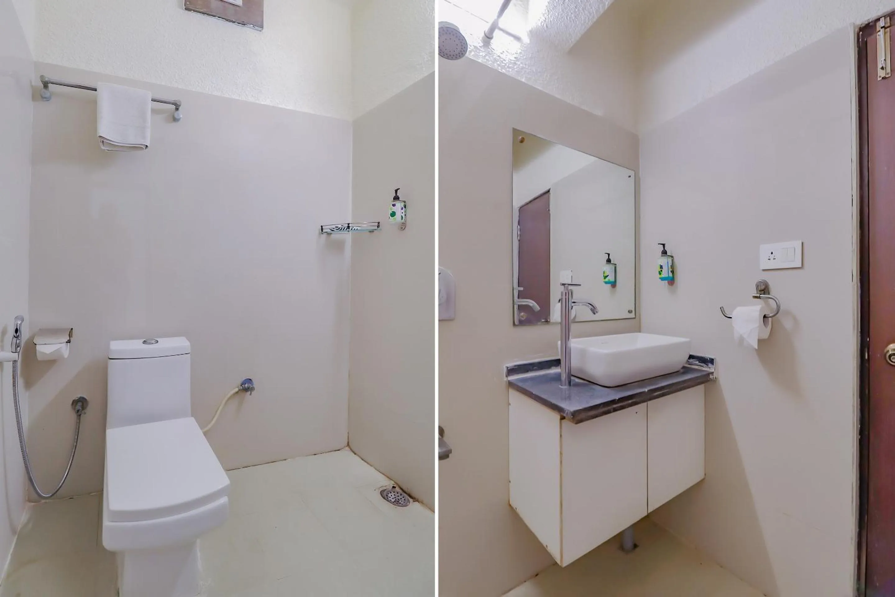 Bathroom in Capital O Royal Galaxy Finesse Near Phoenix Marketcity