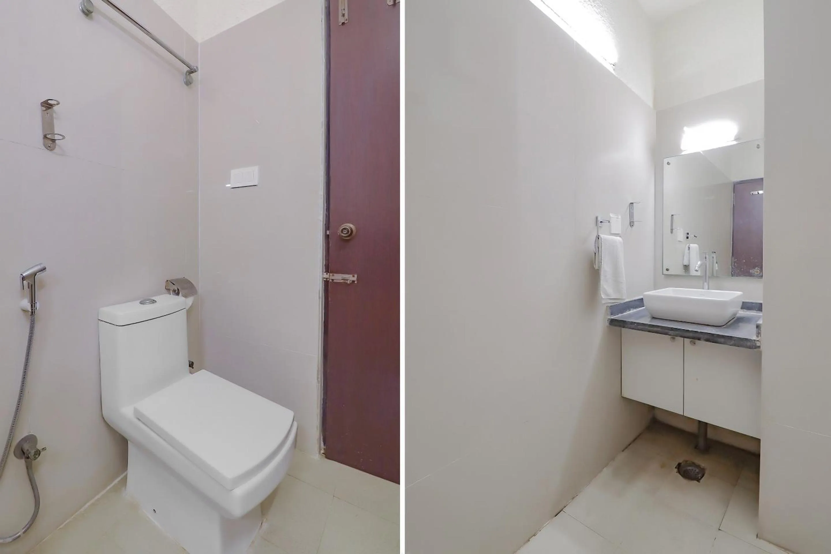 Bathroom in Capital O Royal Galaxy Finesse Near Phoenix Marketcity