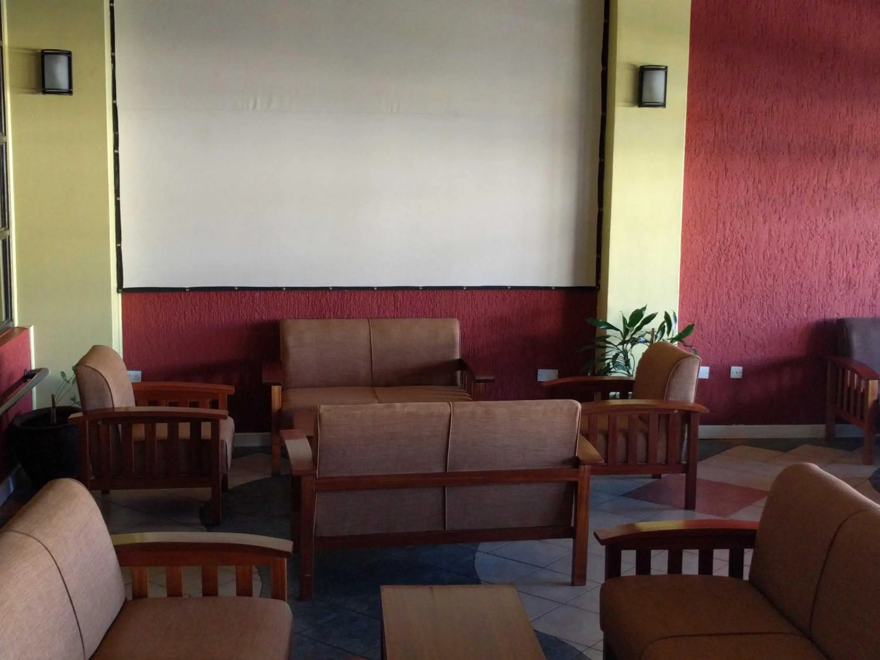 Seating area in Klique Hotel Eldoret