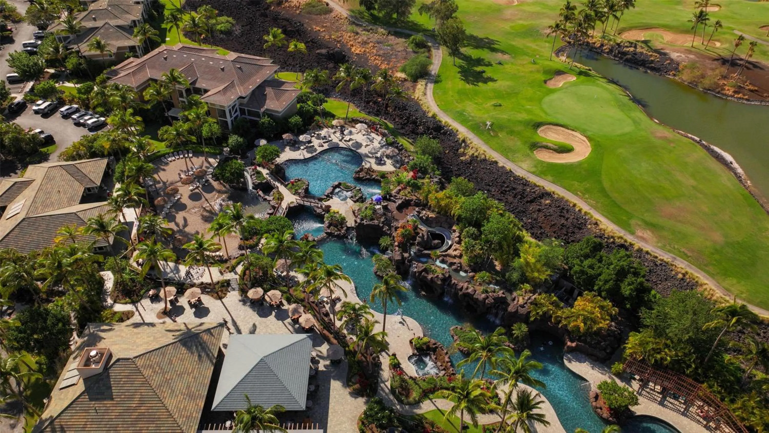 Pool view in Hilton Grand Vacations Club Kings Land Waikoloa