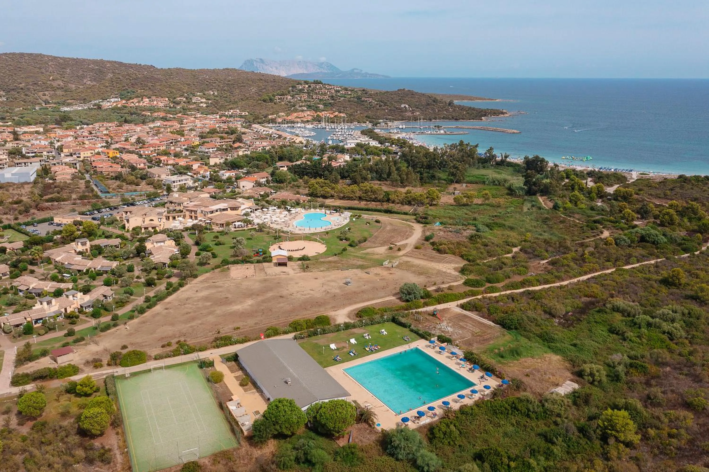 Bird's eye view in SECRET VILLAGE Budoni