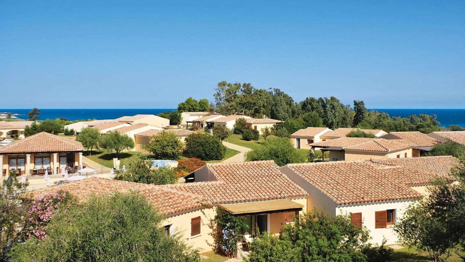 Bird's eye view in SECRET VILLAGE Budoni