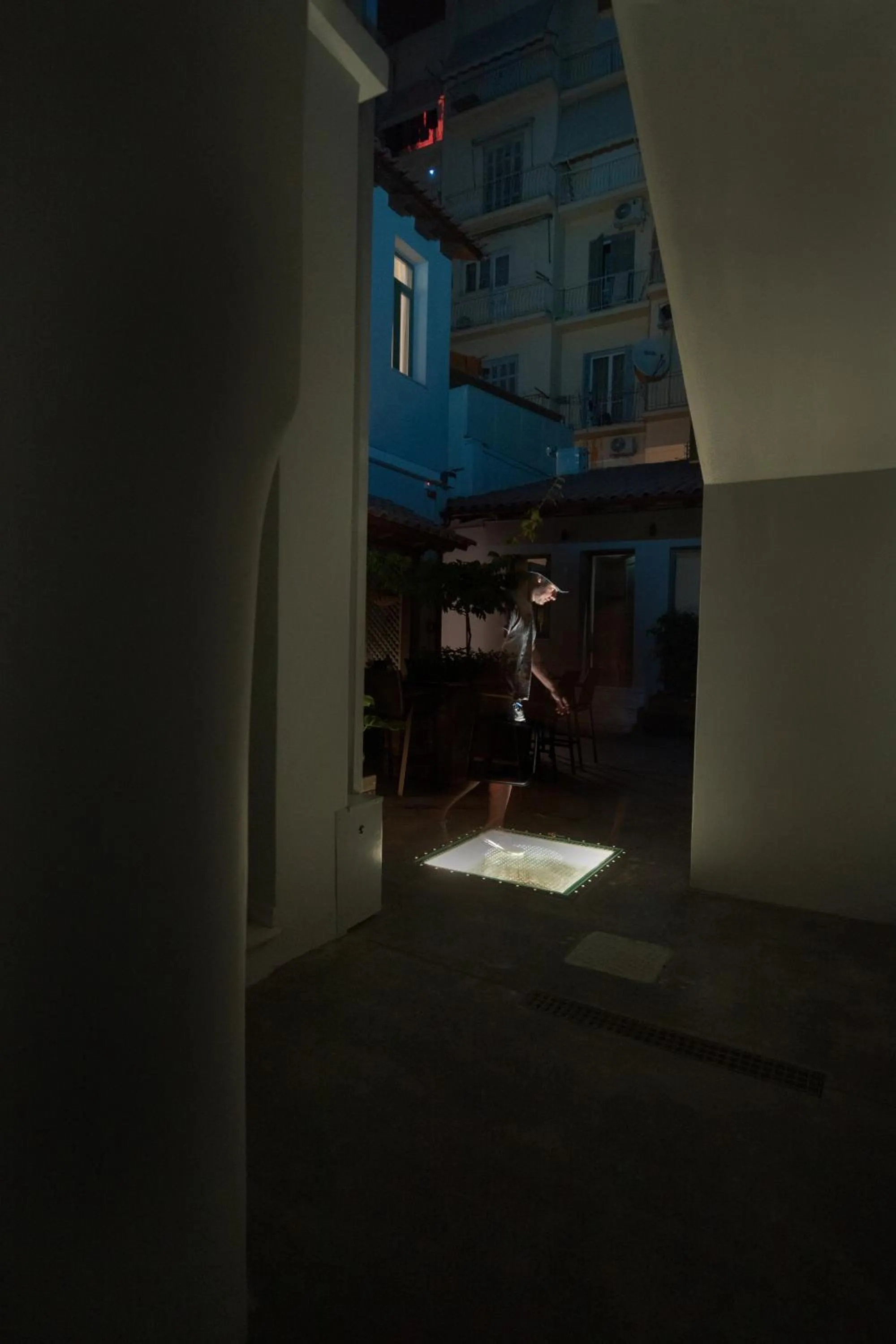 Inner courtyard view in Twin Circle Athens