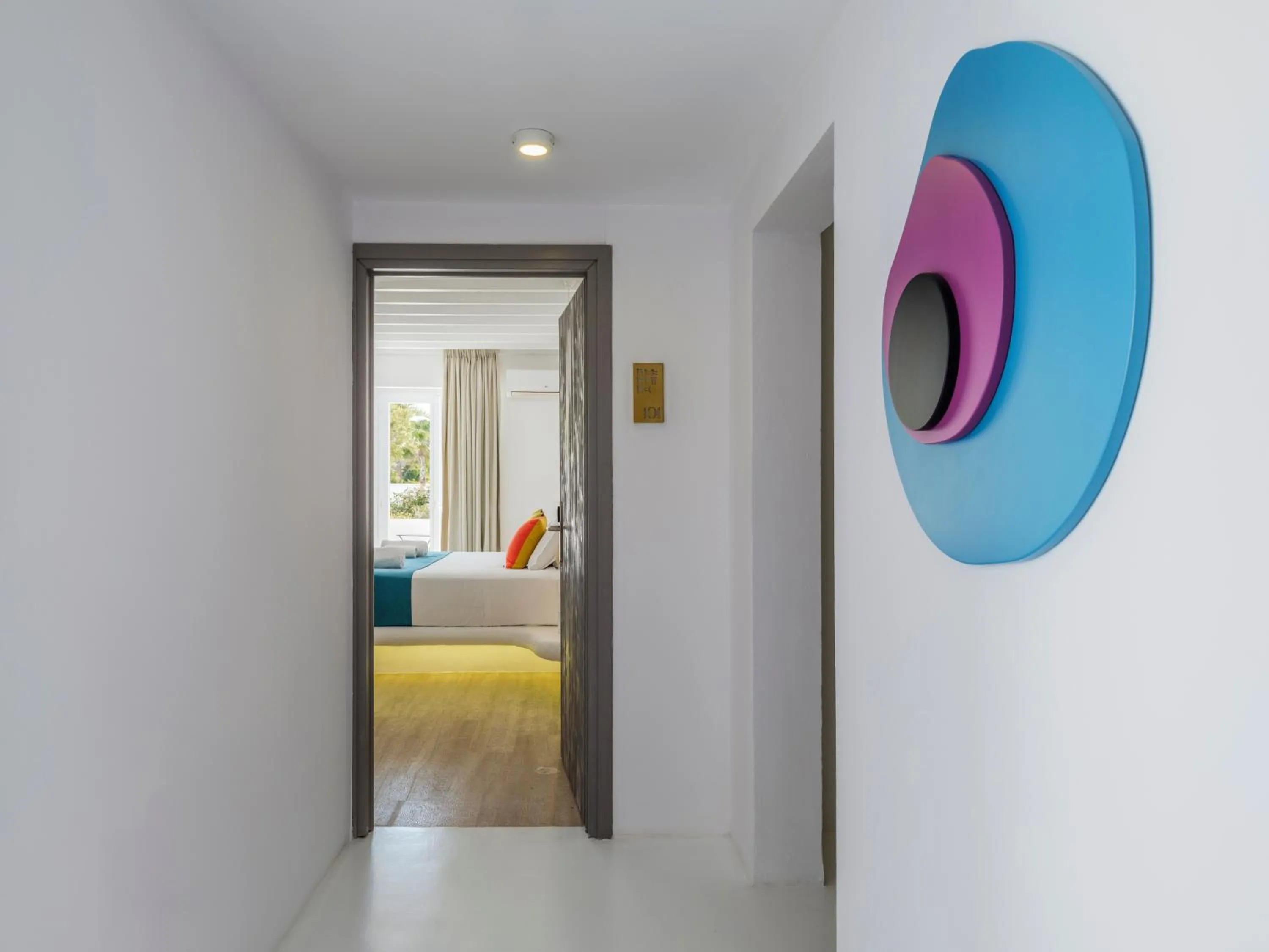 Bed in Axel Beach Mykonos - Adults Only