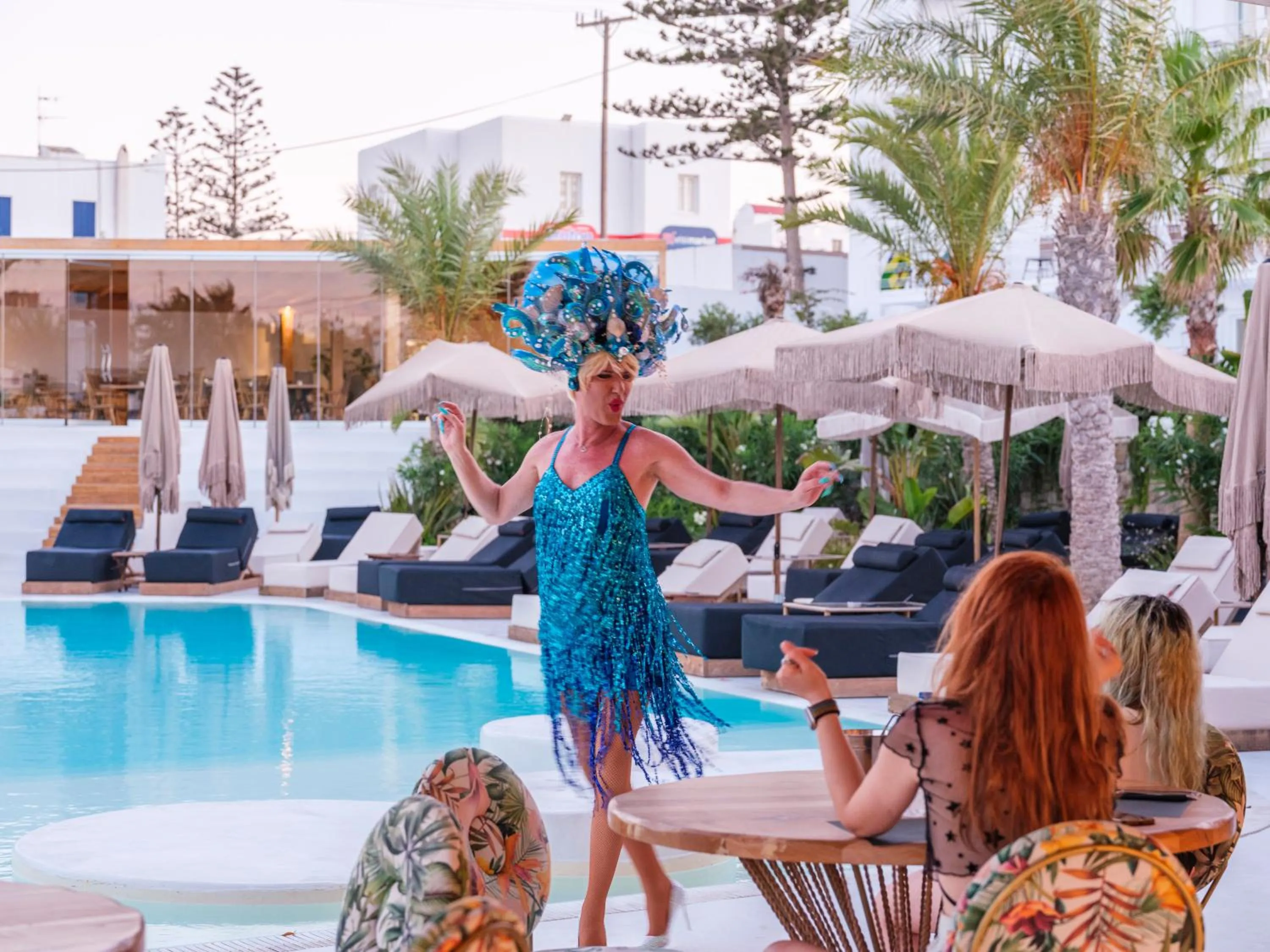 Swimming pool in Akkadian LGBT Boutique Hotel