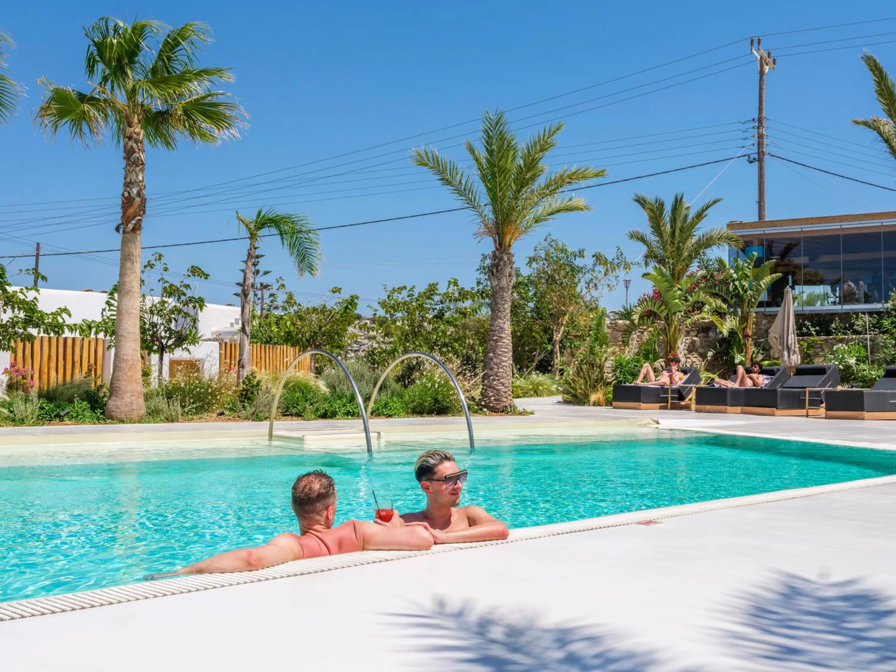 Swimming pool in Akkadian LGBT Boutique Hotel