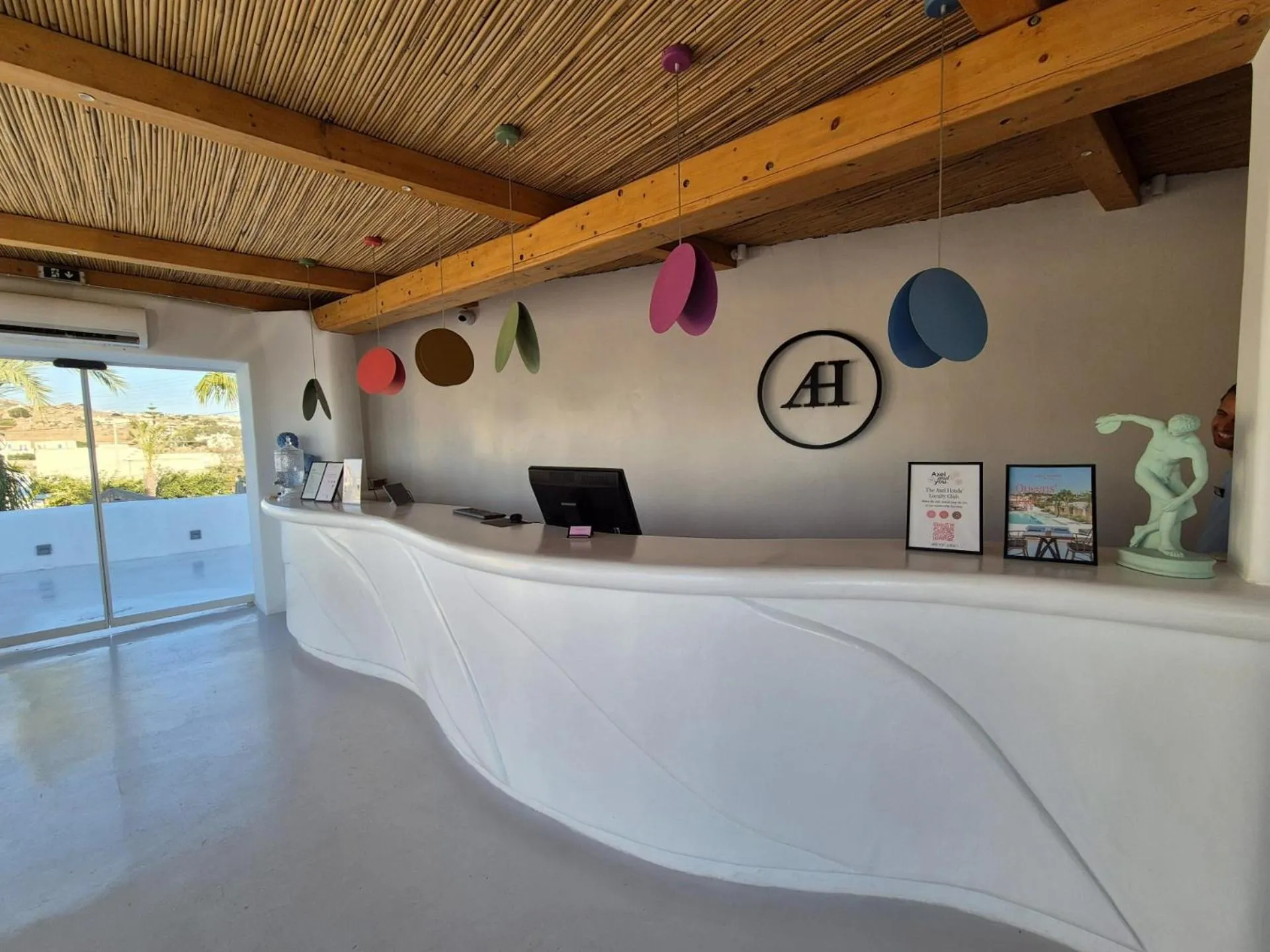 Text overlay in Axel Beach Mykonos - Adults Only