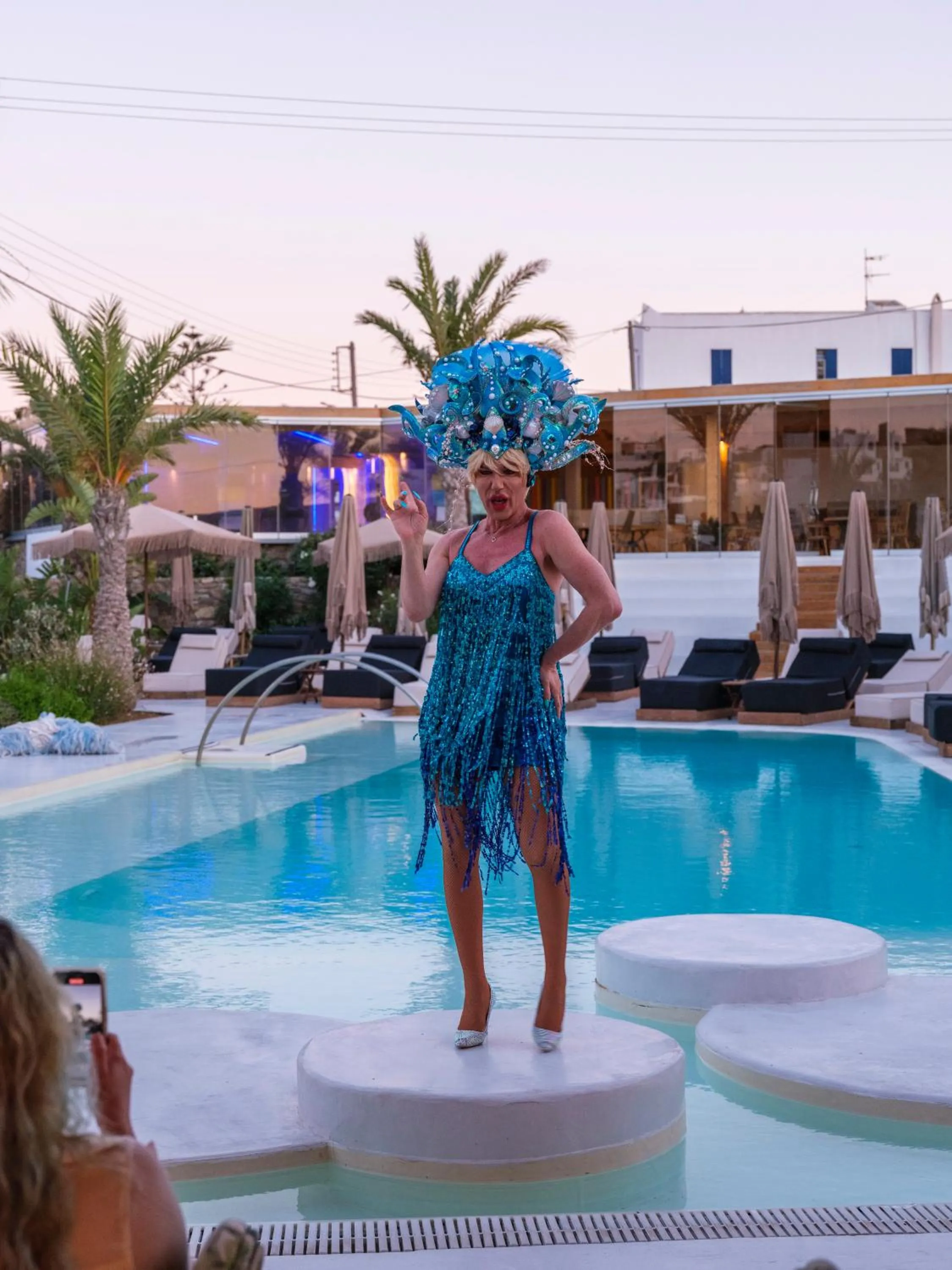 Swimming pool in Akkadian LGBT Boutique Hotel