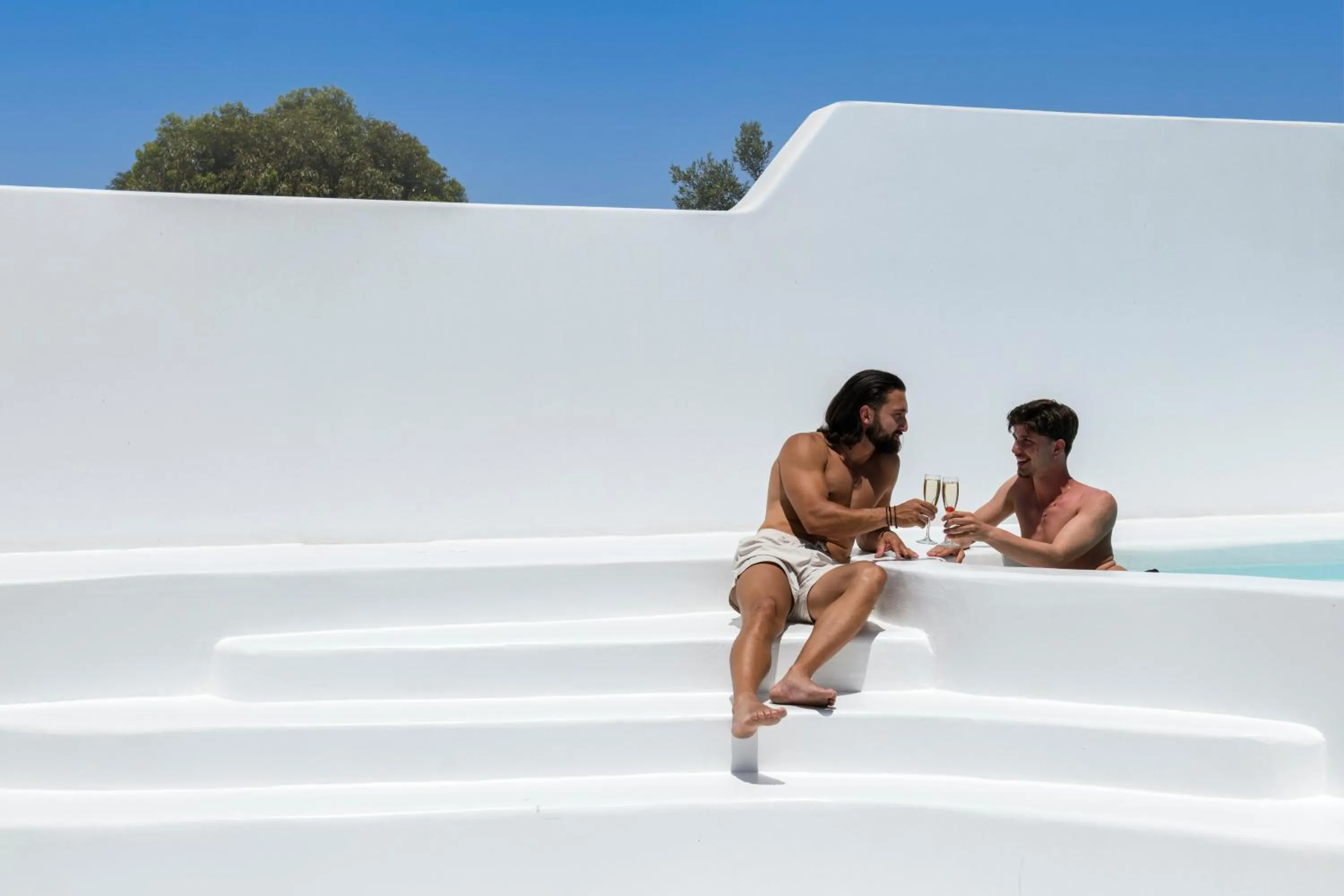 Swimming pool in Akkadian LGBT Boutique Hotel