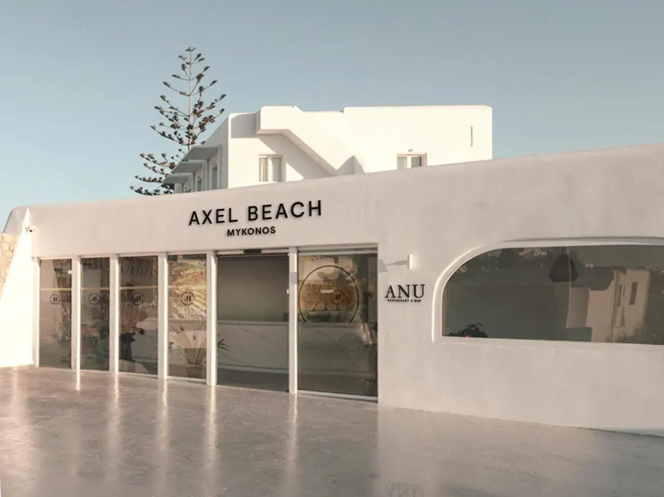Facade/entrance in Axel Beach Mykonos - Adults Only Facade/entrance in Axel Beach Mykonos - Adults Only