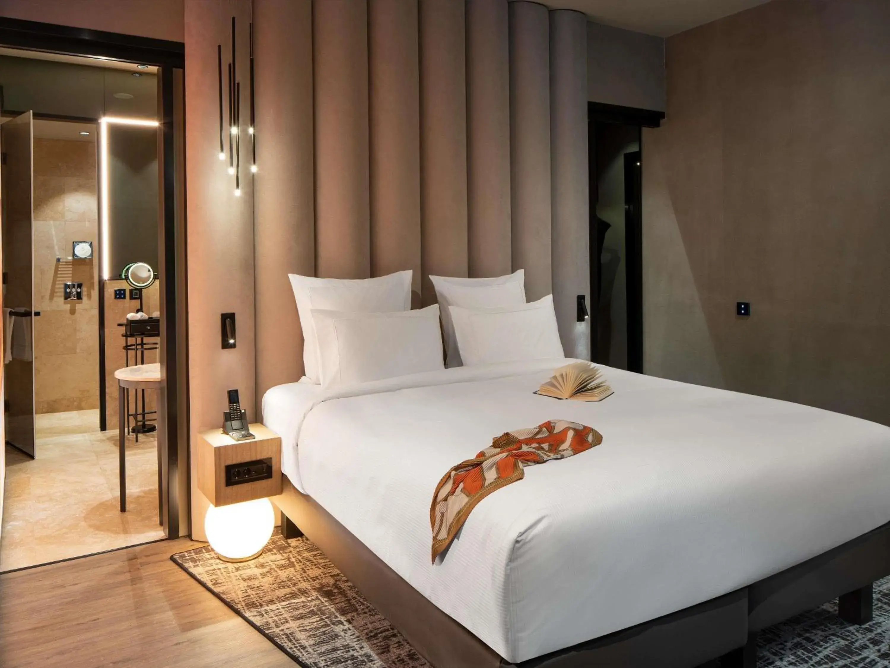 Bedroom, Bed in The Emporium Hotel Plovdiv - MGallery Collection Bedroom, Bed in The Emporium Hotel Plovdiv - MGallery Collection