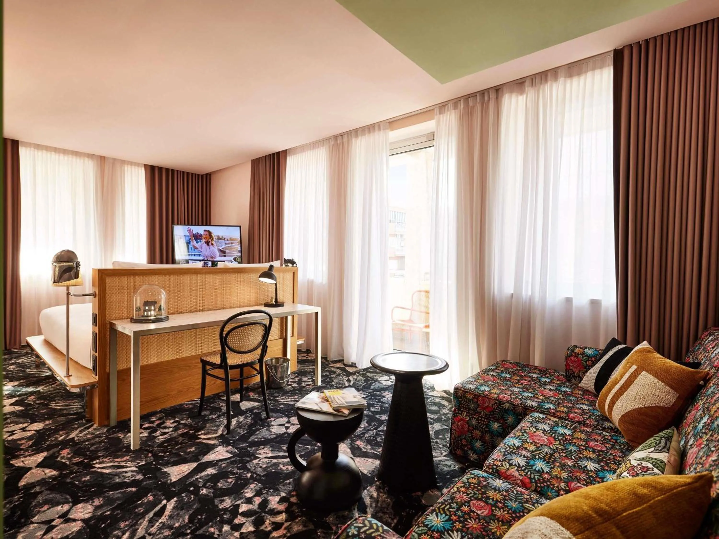 Bedroom, Bed in Mama Shelter Roma