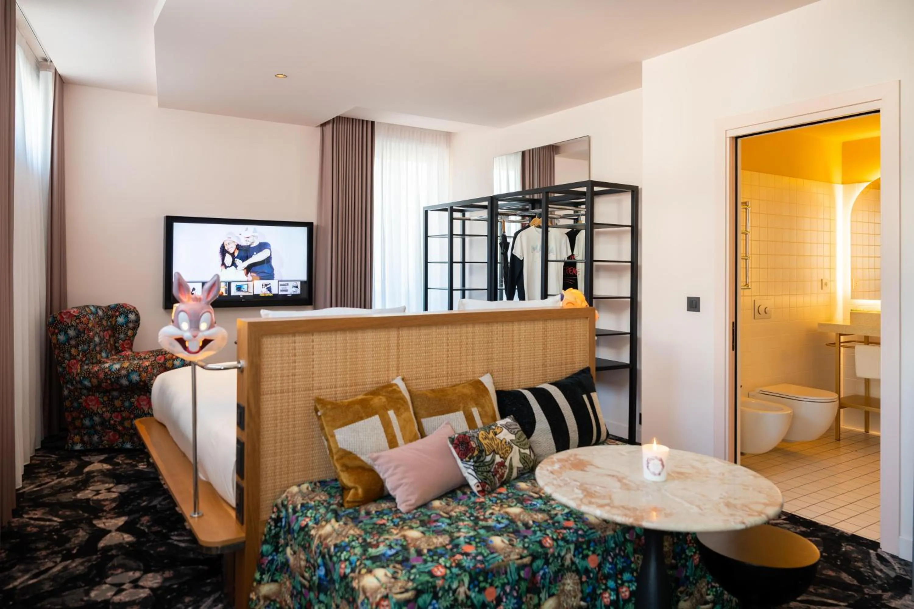 Bed in Mama Shelter Roma