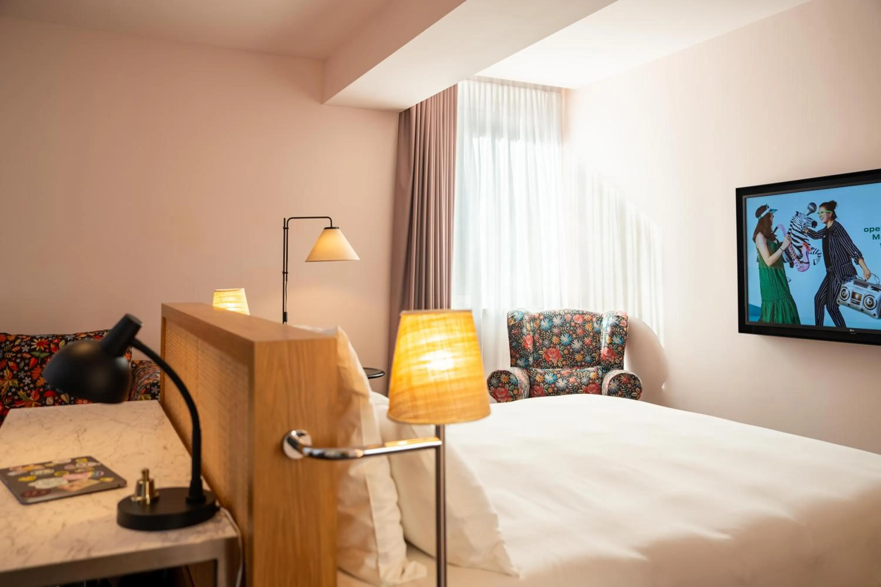 Bed in Mama Shelter Roma