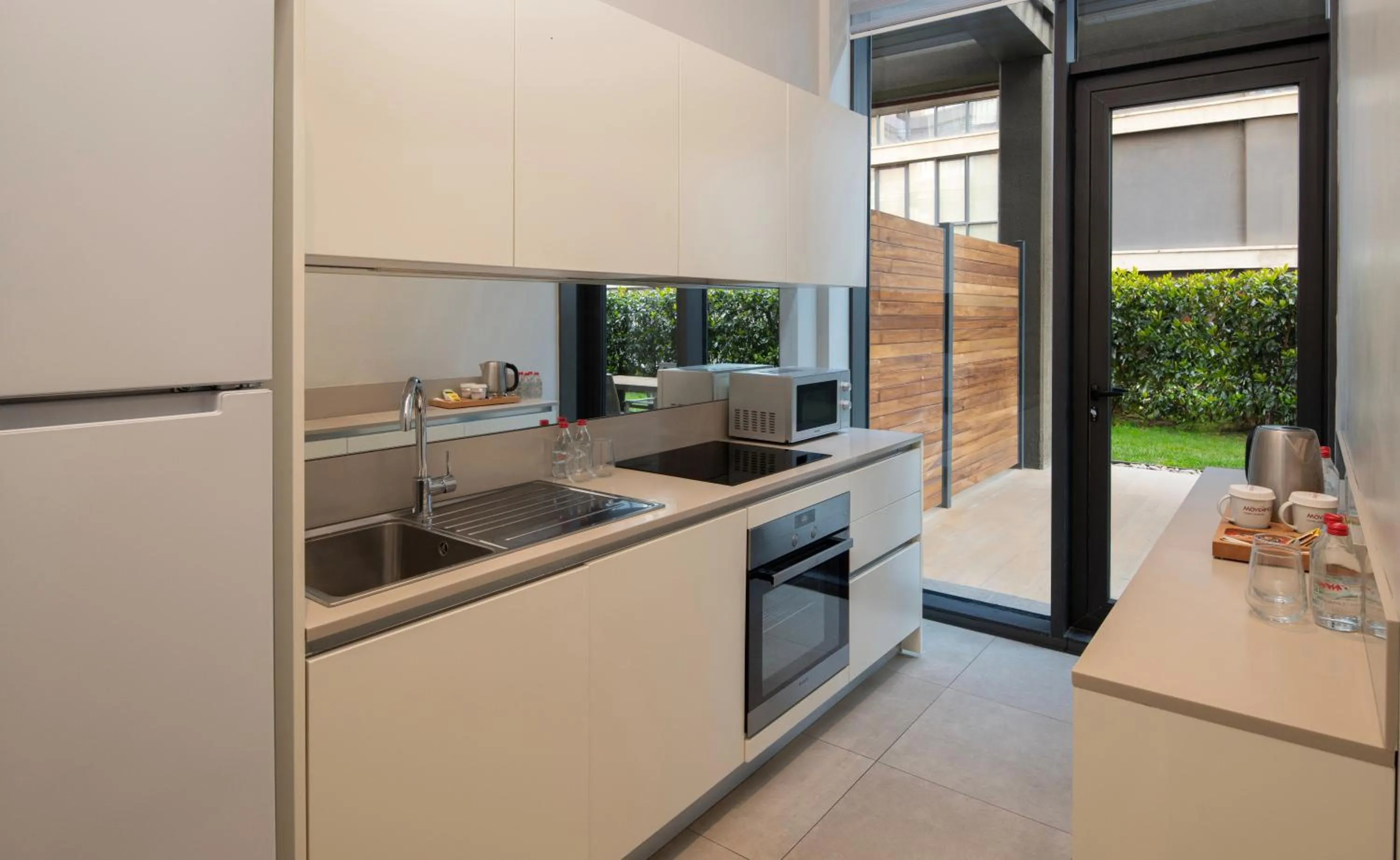 kitchen in Movenpick Living Istanbul West