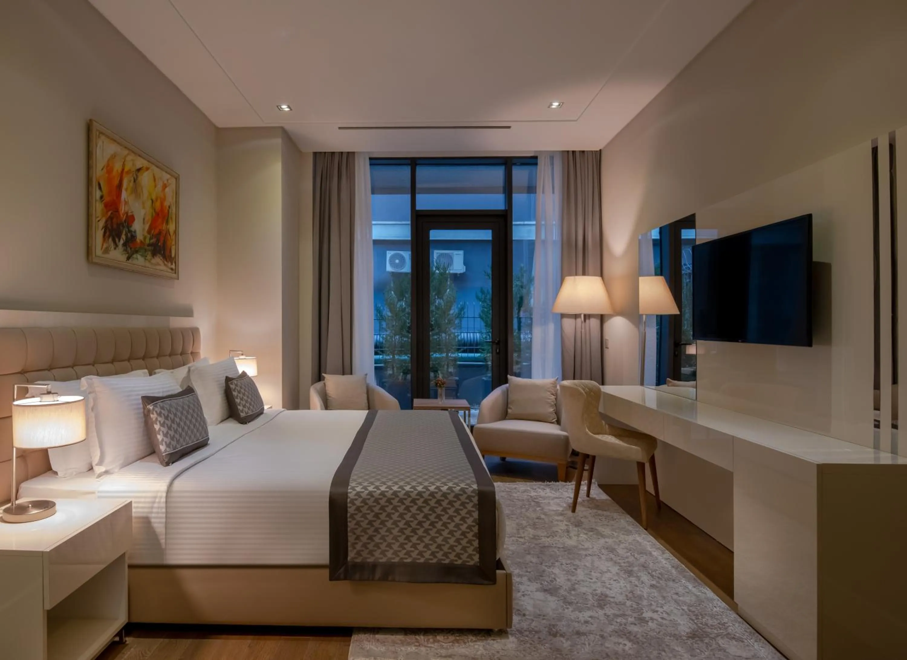 Bed in Movenpick Living Istanbul West
