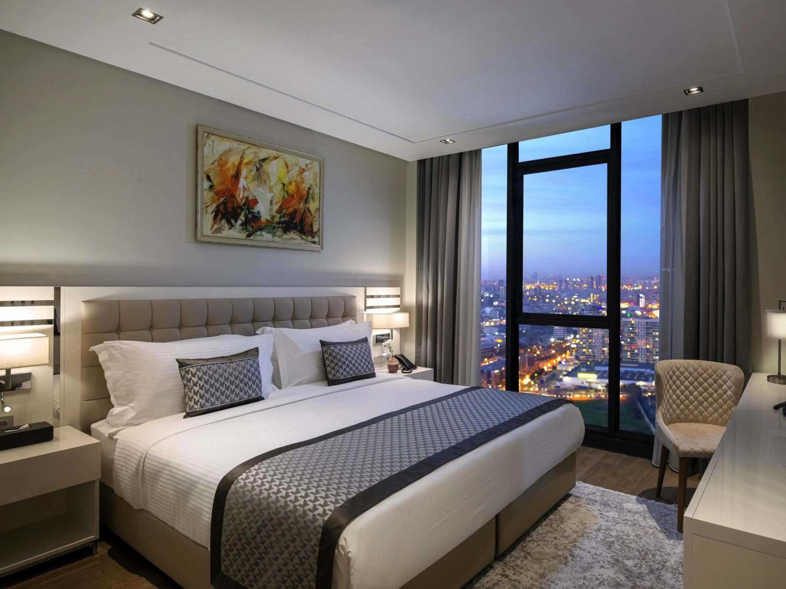 Bedroom, Bed in Movenpick Living Istanbul West