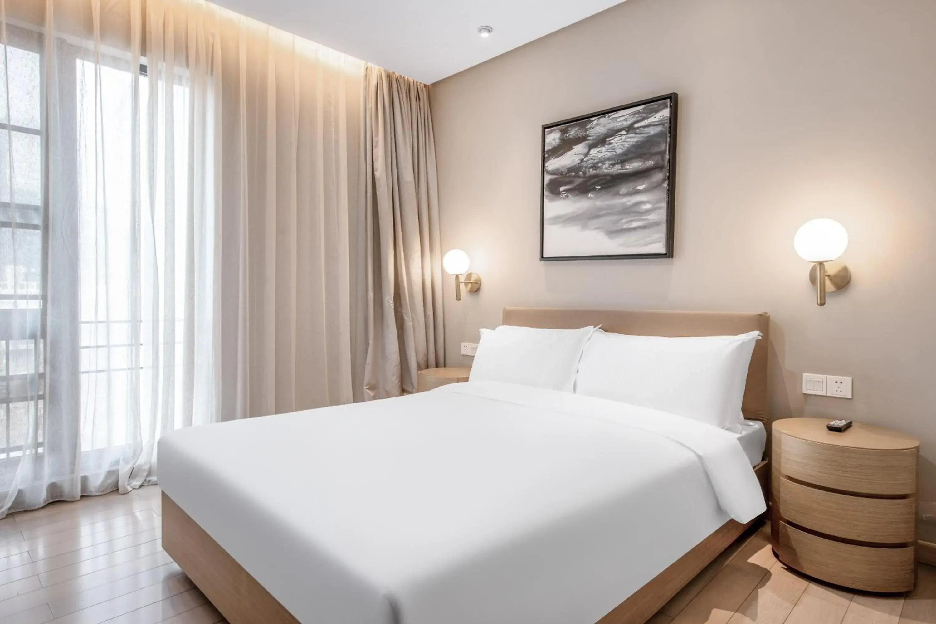 Bedroom, Bed in CM Serviced Apartment Shenzhen Hillside Bedroom, Bed in CM Serviced Apartment Shenzhen Hillside