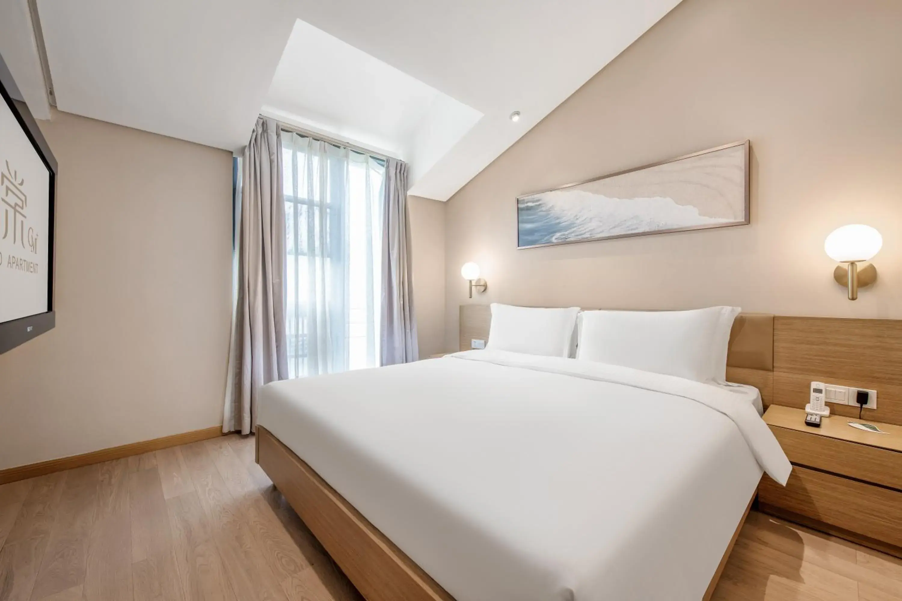 Bed in CM Serviced Apartment Shenzhen Hillside Bed in CM Serviced Apartment Shenzhen Hillside