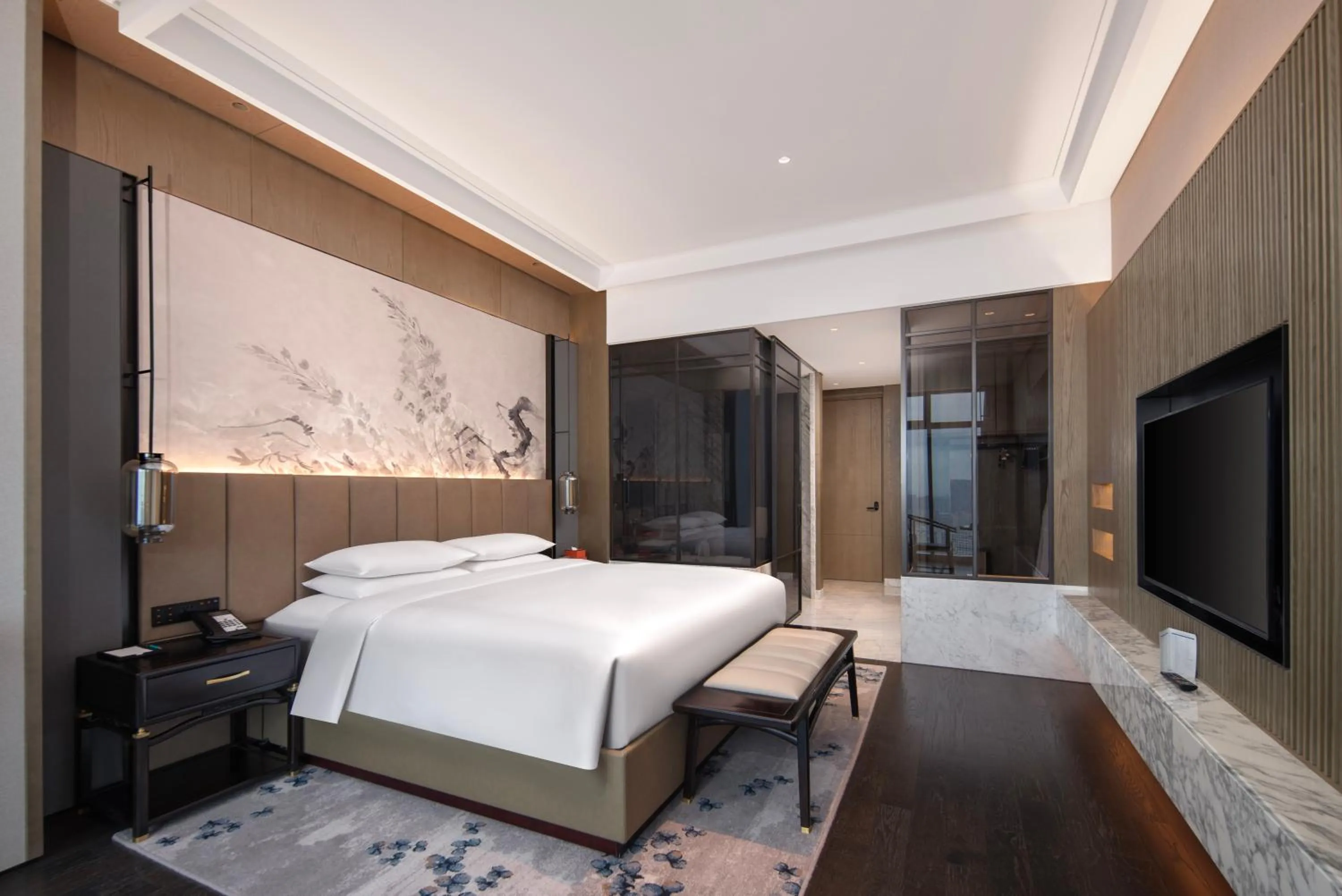 Bedroom, Bed in Sofitel Hangzhou Yingguan-Olympic Center Hotel