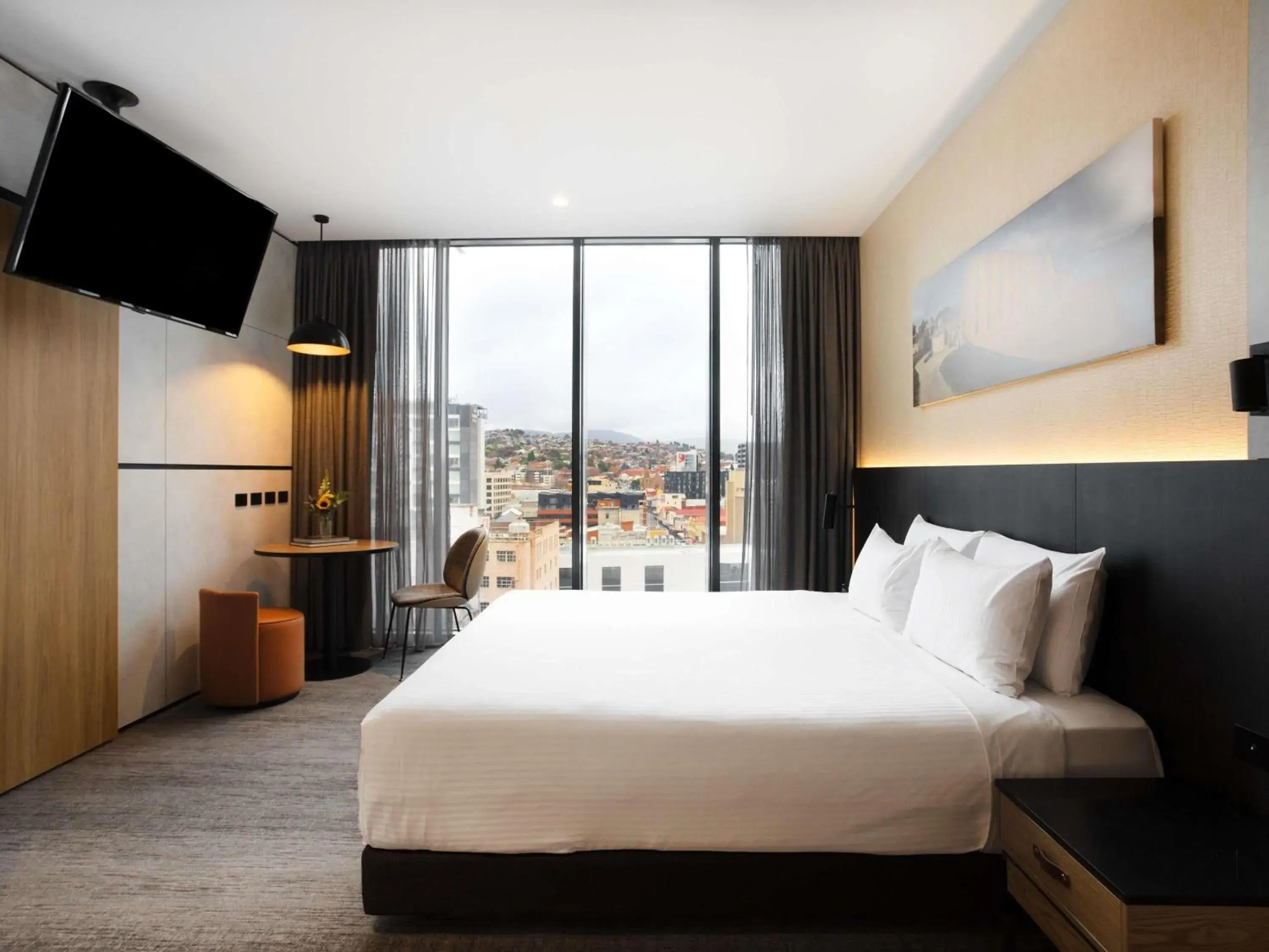 Bedroom, Bed in Mövenpick Hotel Hobart Bedroom, Bed in Mövenpick Hotel Hobart