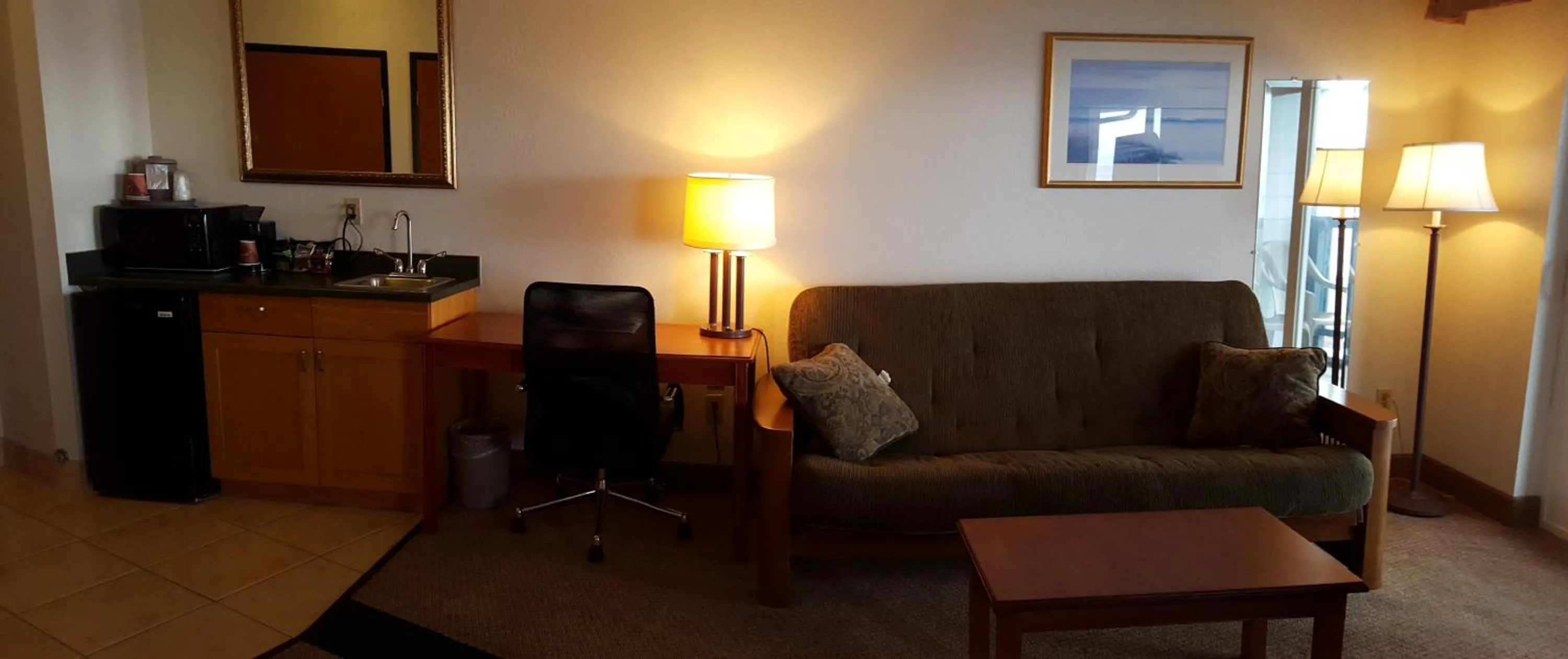 Seating area in Oceanfront Lodge