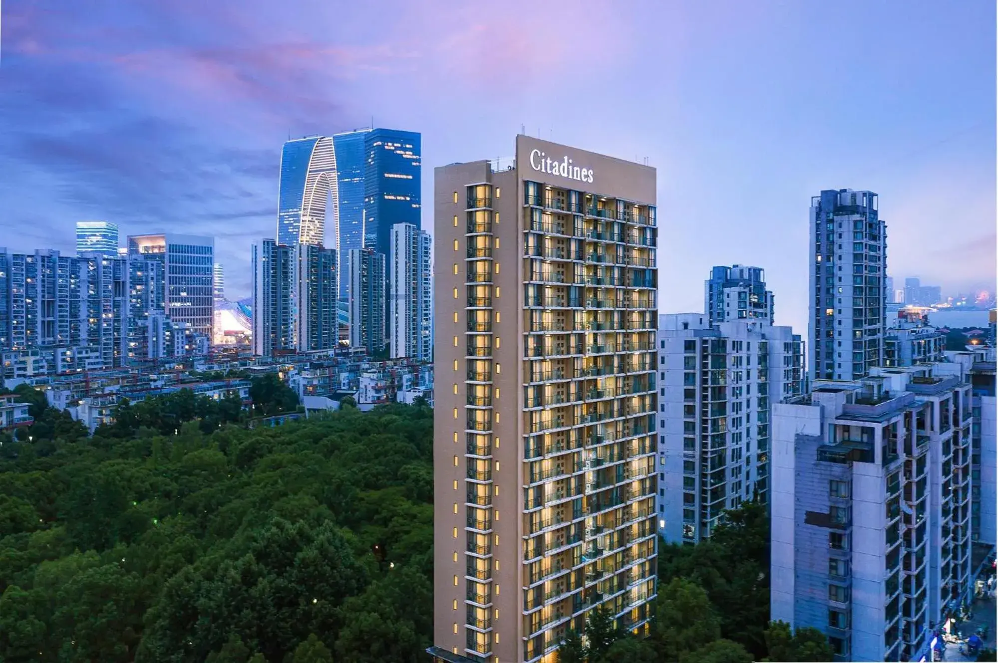 Property building in Citadines Xinghai Suzhou Property building in Citadines Xinghai Suzhou