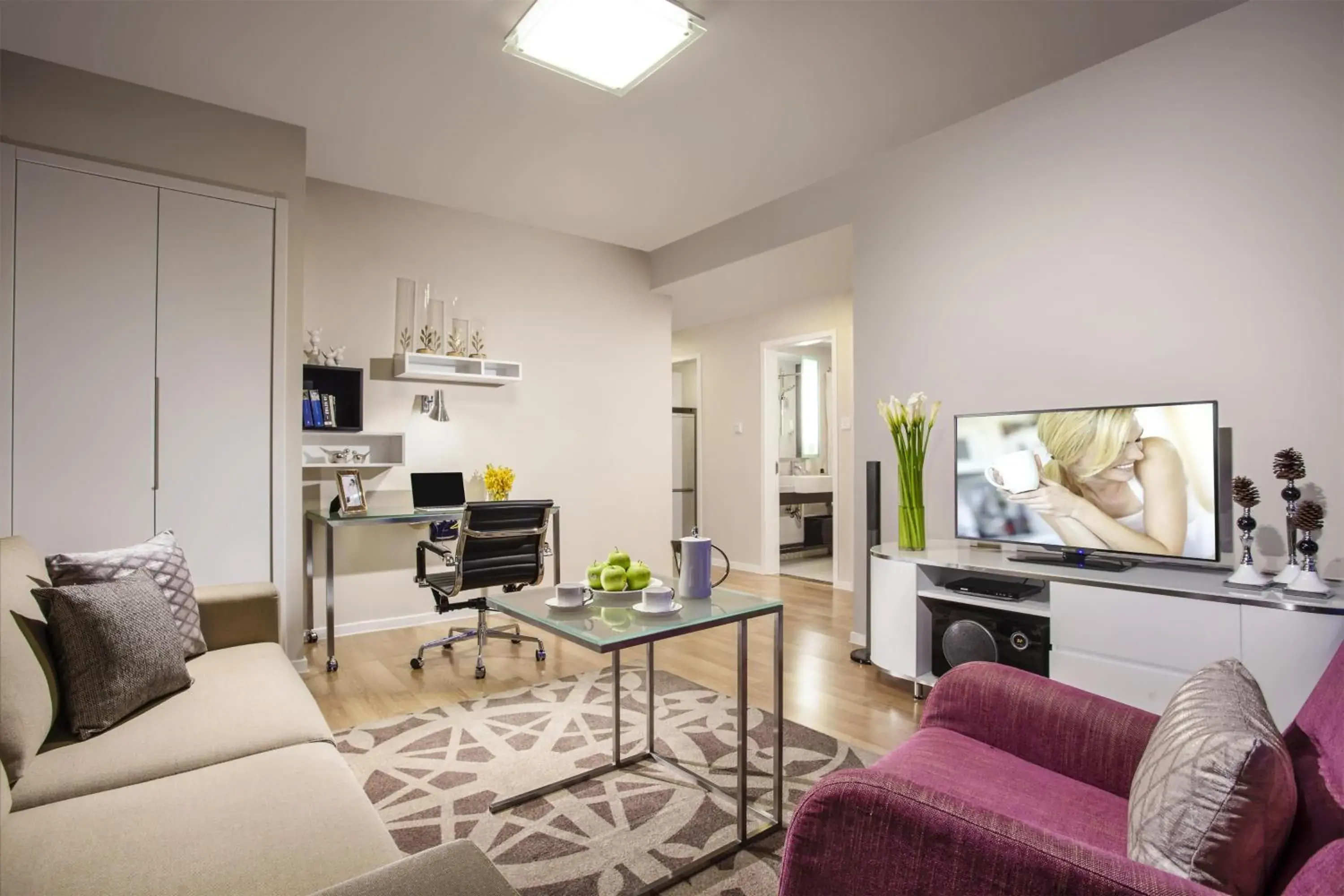 Bedroom in Citadines Xinghai Suzhou Bedroom in Citadines Xinghai Suzhou