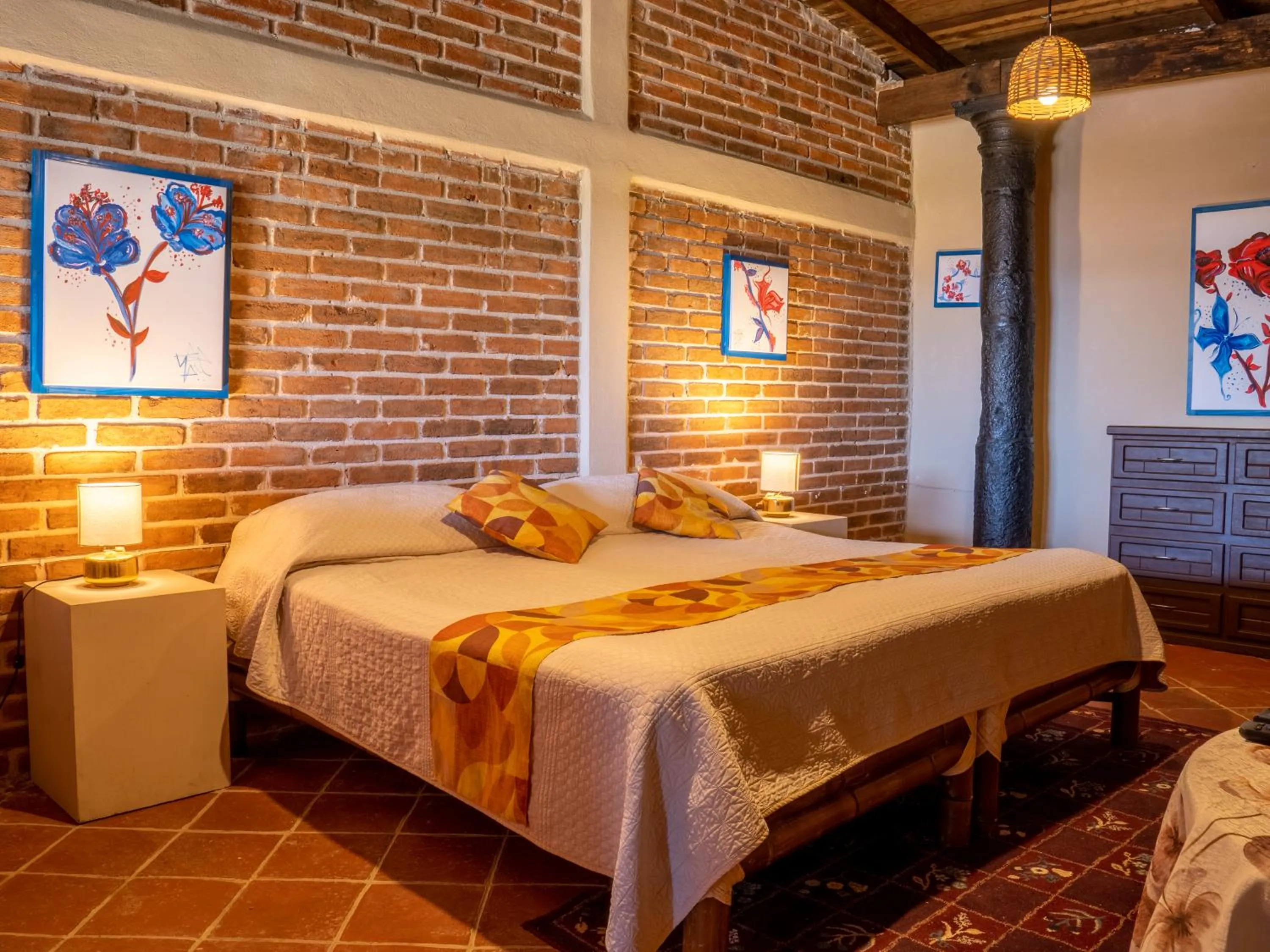 Bed in Hotel Hacienda San Bartolo